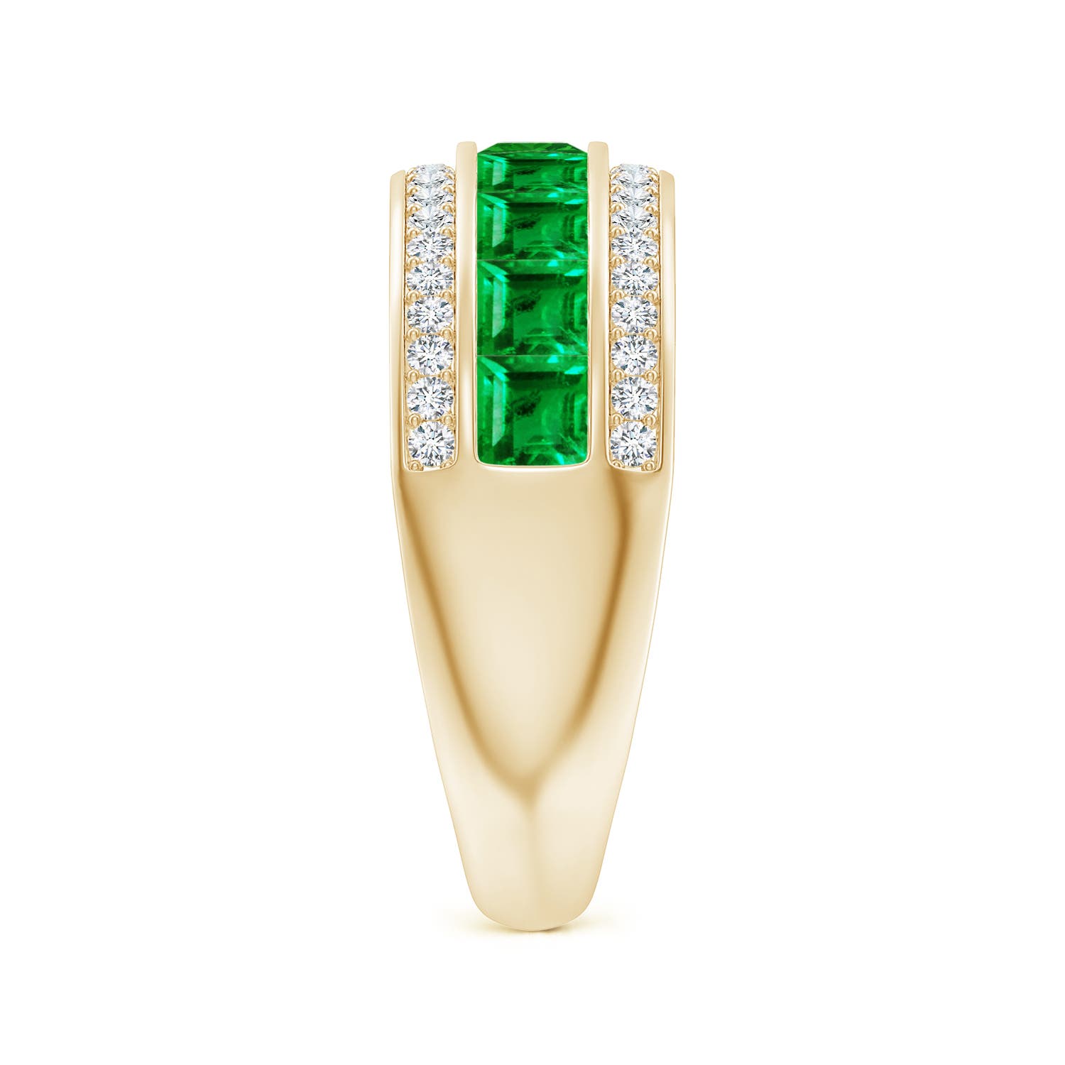 AAA - Emerald / 1.69 CT / 14 KT Yellow Gold