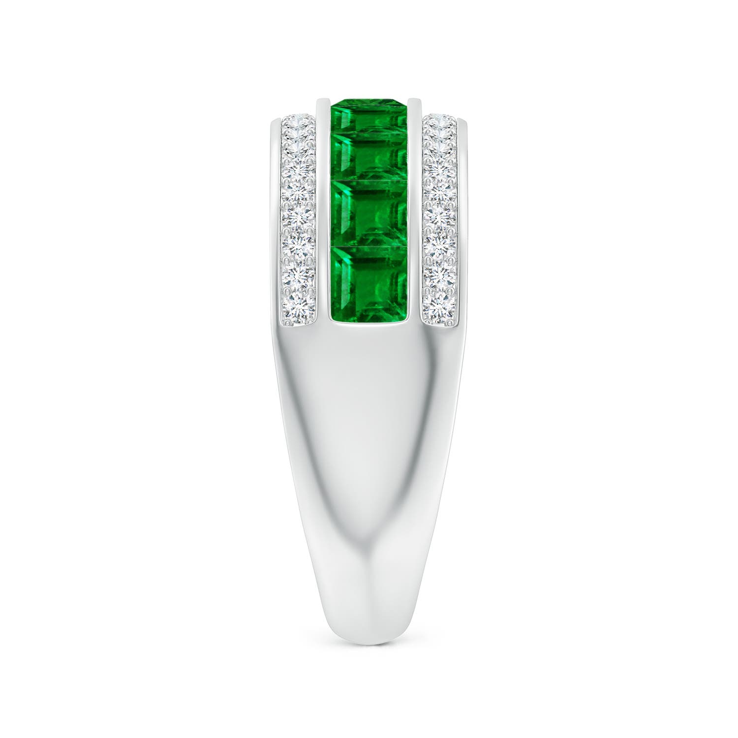 AAAA - Emerald / 1.69 CT / 14 KT White Gold