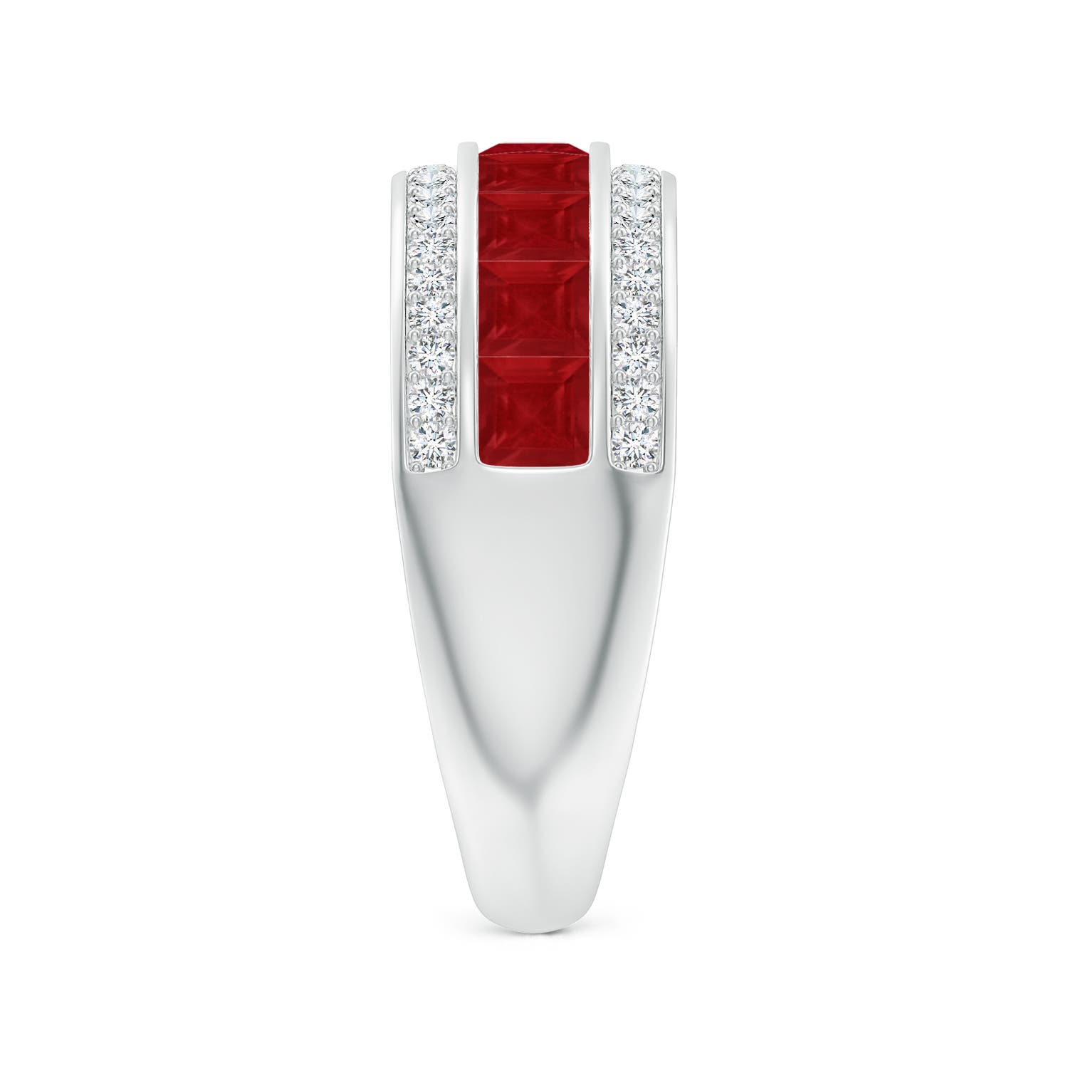 AA - Ruby / 2.14 CT / 14 KT White Gold