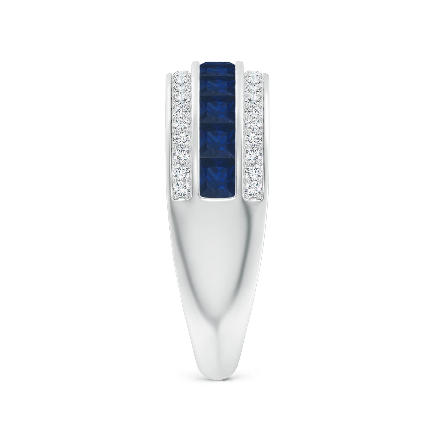 AA - Blue Sapphire / 1.33 CT / 14 KT White Gold