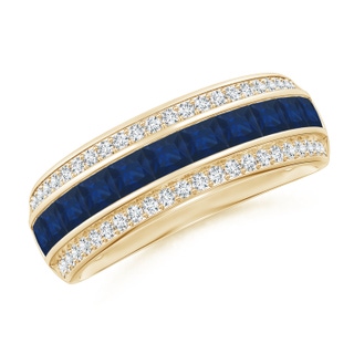 Square AA Blue Sapphire