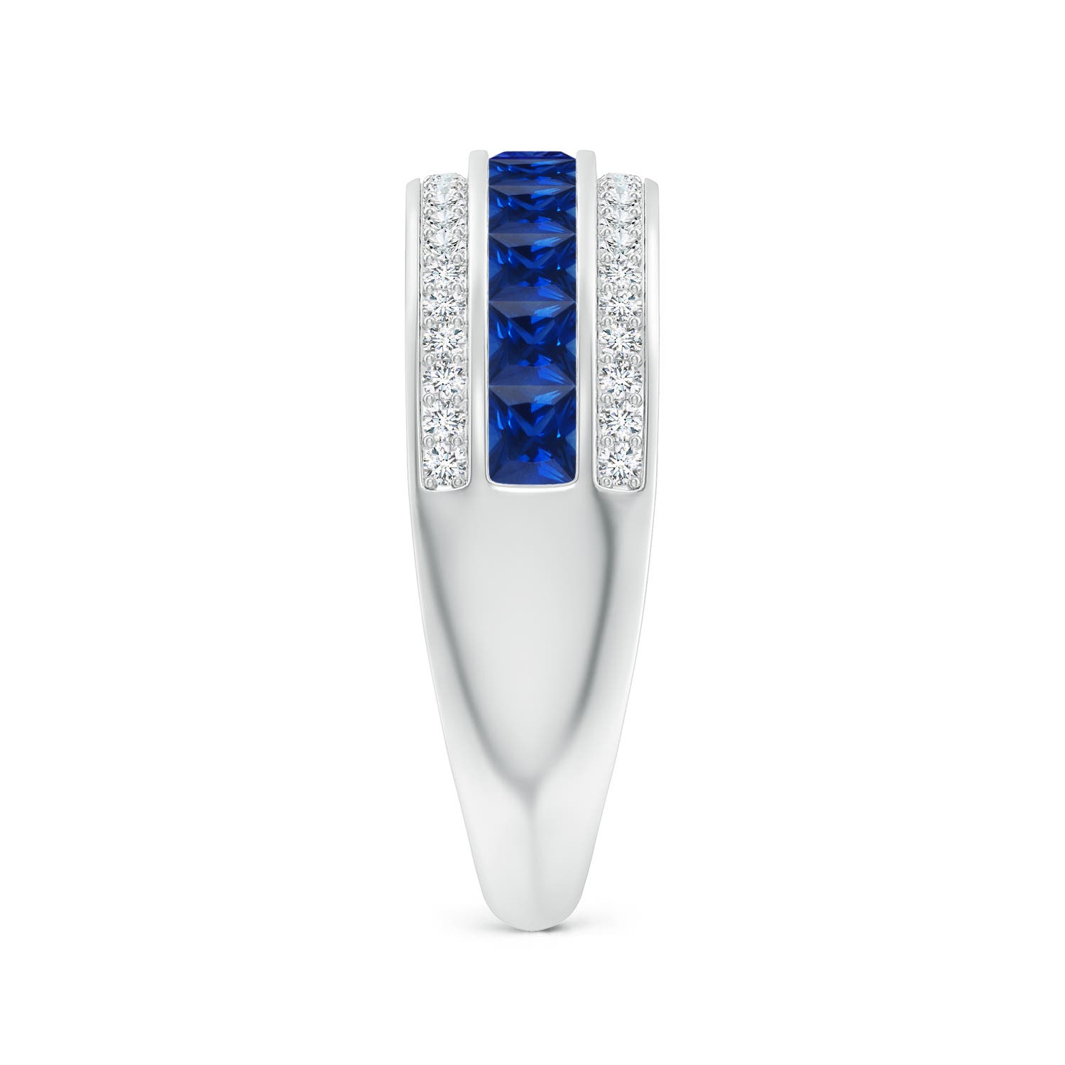 AAAA - Blue Sapphire / 1.33 CT / 14 KT White Gold