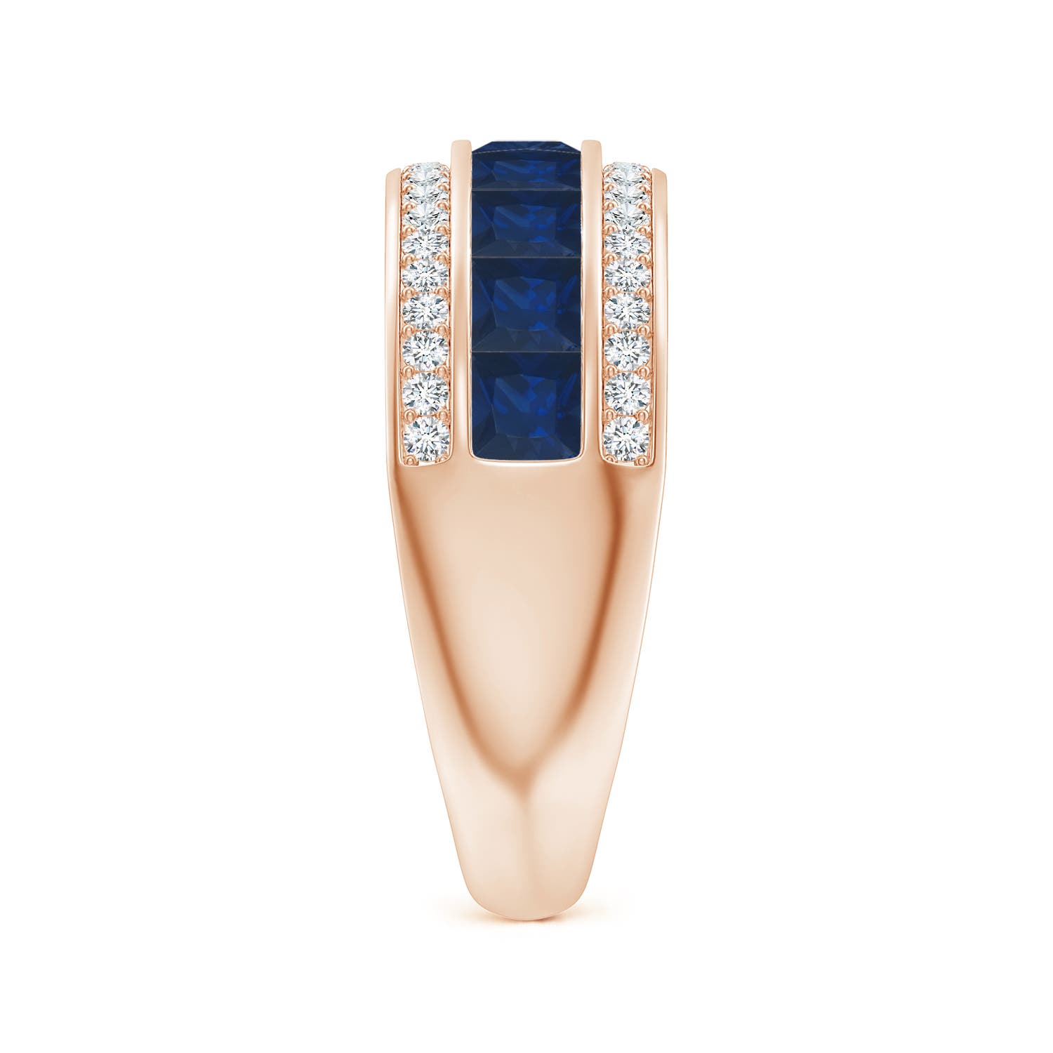 AA - Blue Sapphire / 2.05 CT / 14 KT Rose Gold