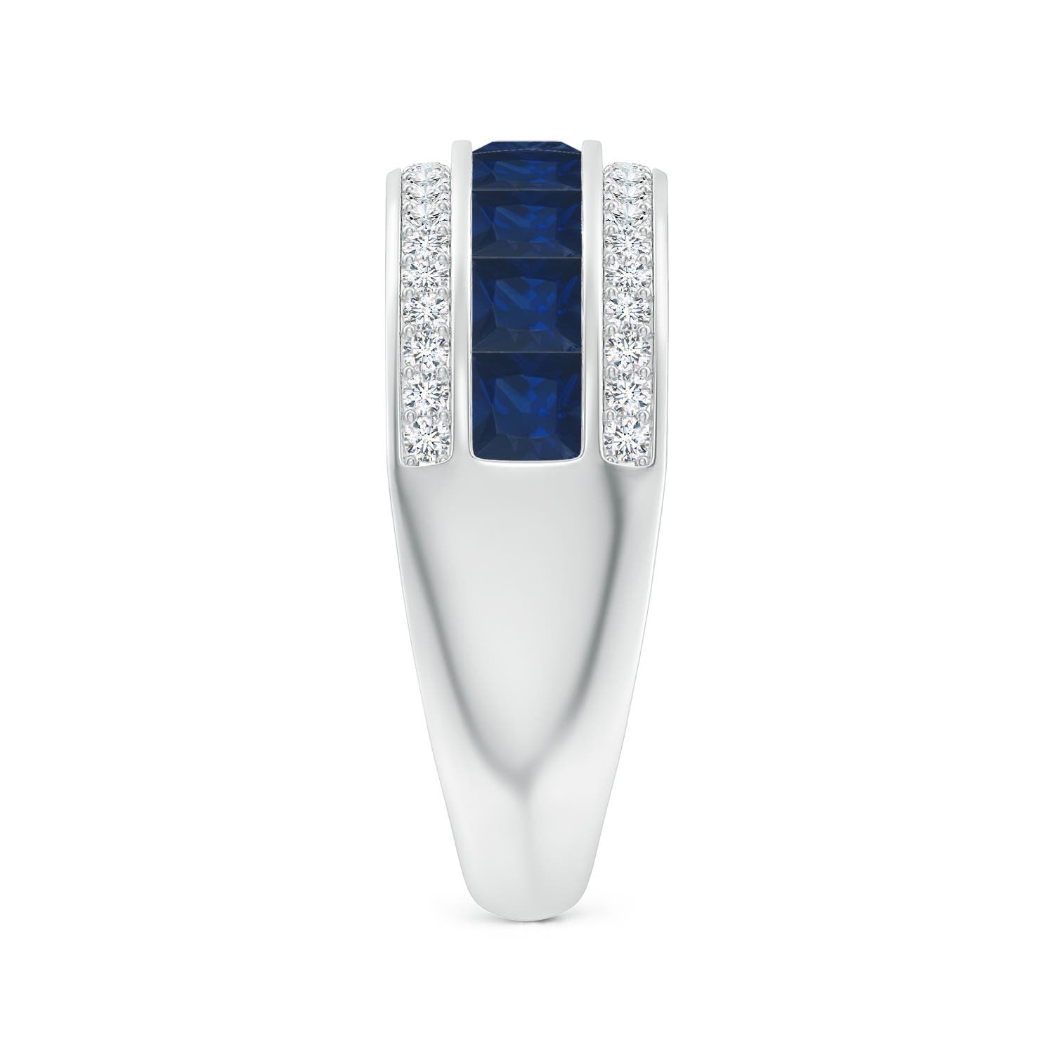 AA - Blue Sapphire / 2.05 CT / 14 KT White Gold