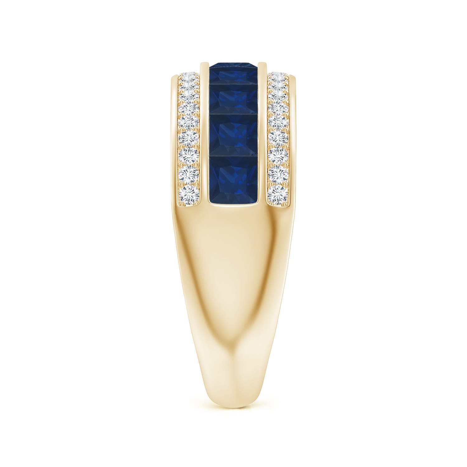 AA - Blue Sapphire / 2.05 CT / 14 KT Yellow Gold