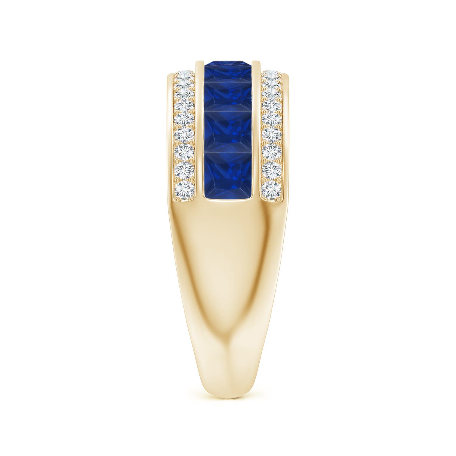 AAA - Blue Sapphire / 2.05 CT / 14 KT Yellow Gold