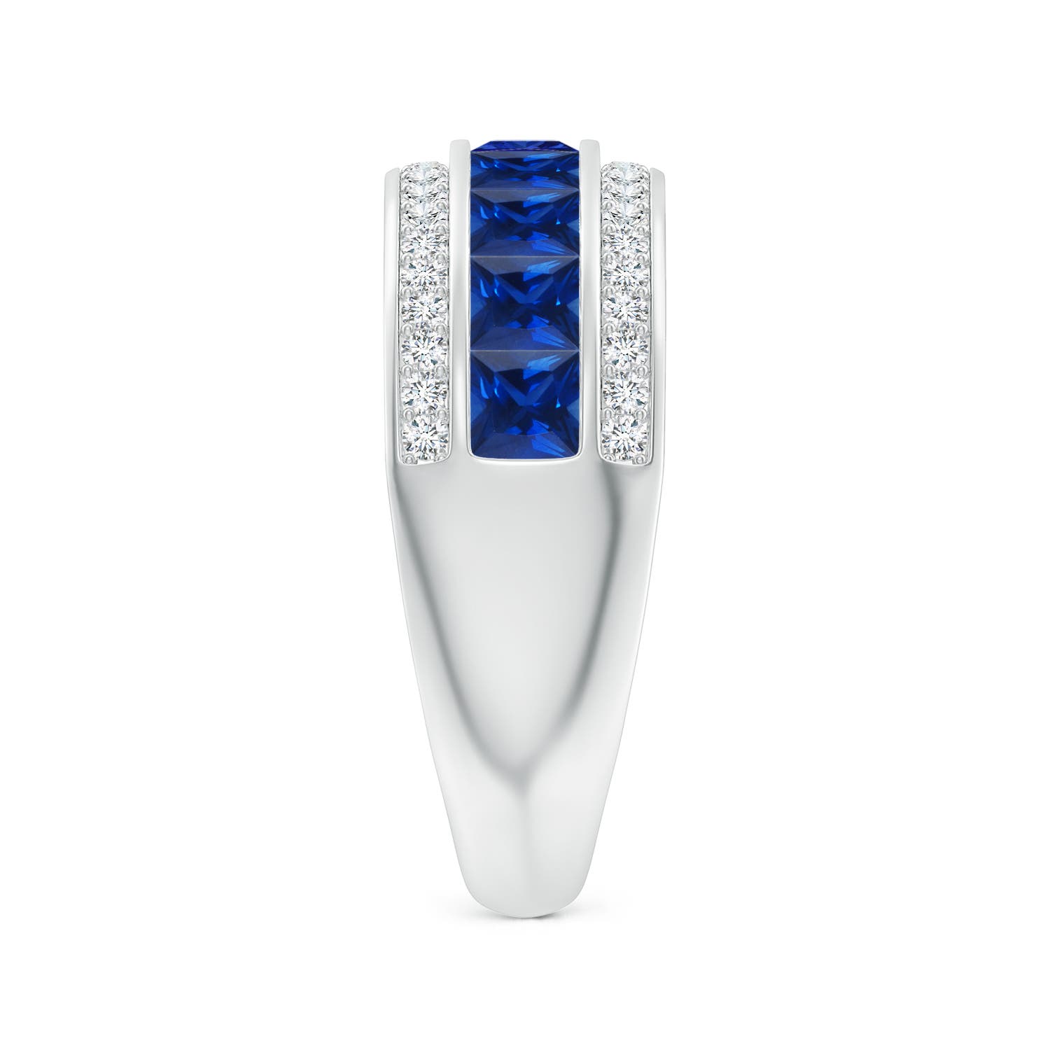 AAAA - Blue Sapphire / 2.05 CT / 14 KT White Gold