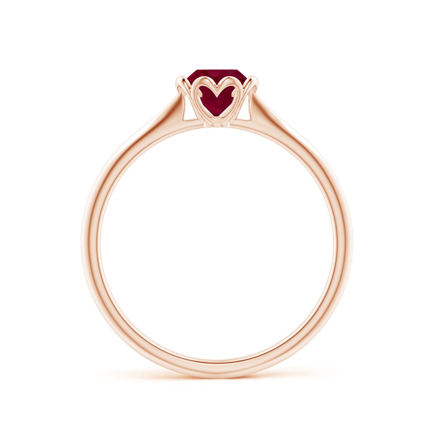 A - Ruby / 0.6 CT / 14 KT Rose Gold