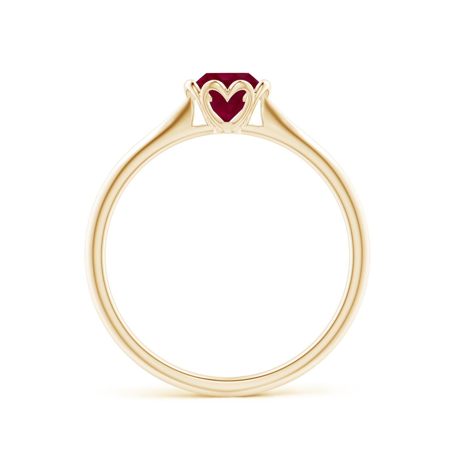 A - Ruby / 0.6 CT / 14 KT Yellow Gold