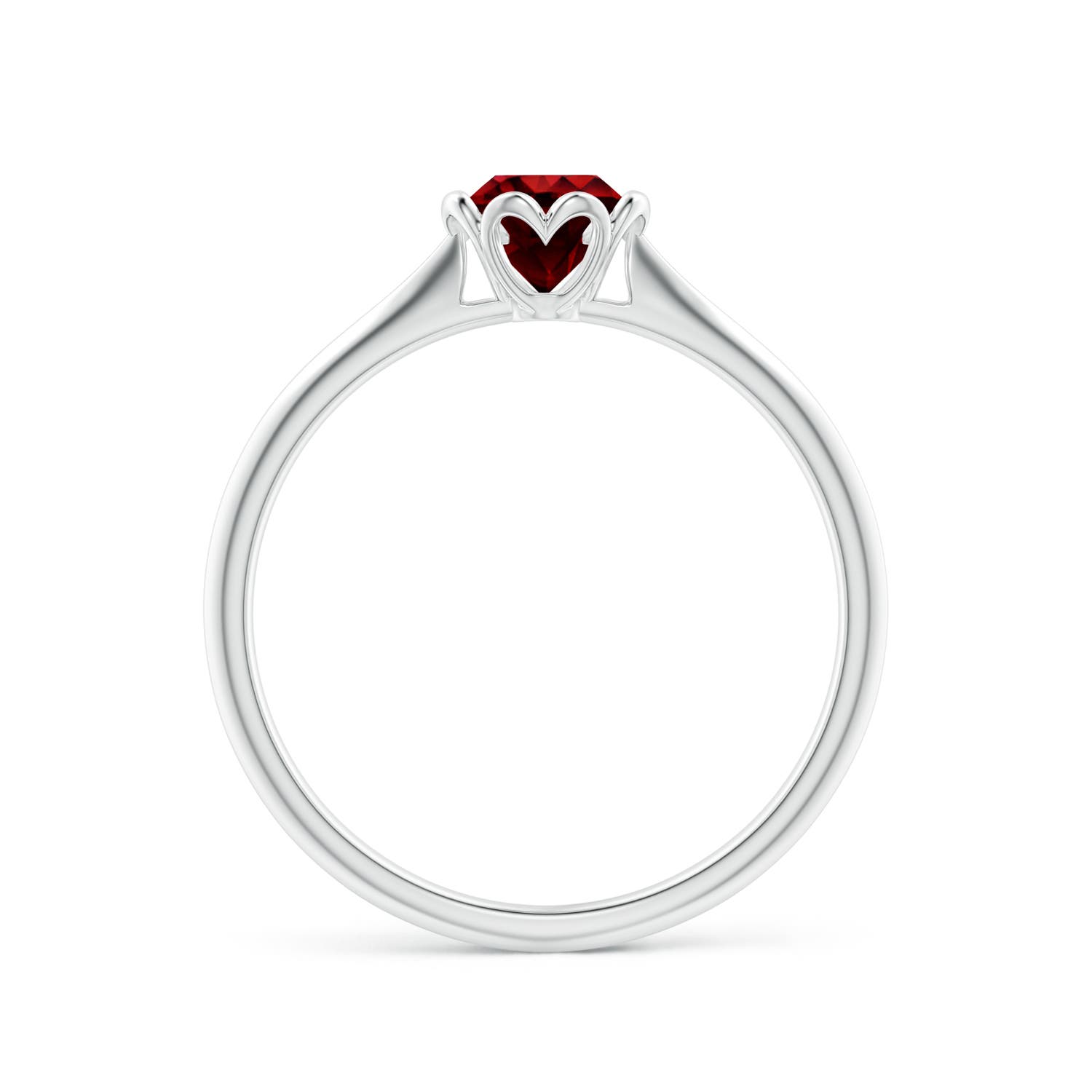 AAAA - Ruby / 0.6 CT / 14 KT White Gold