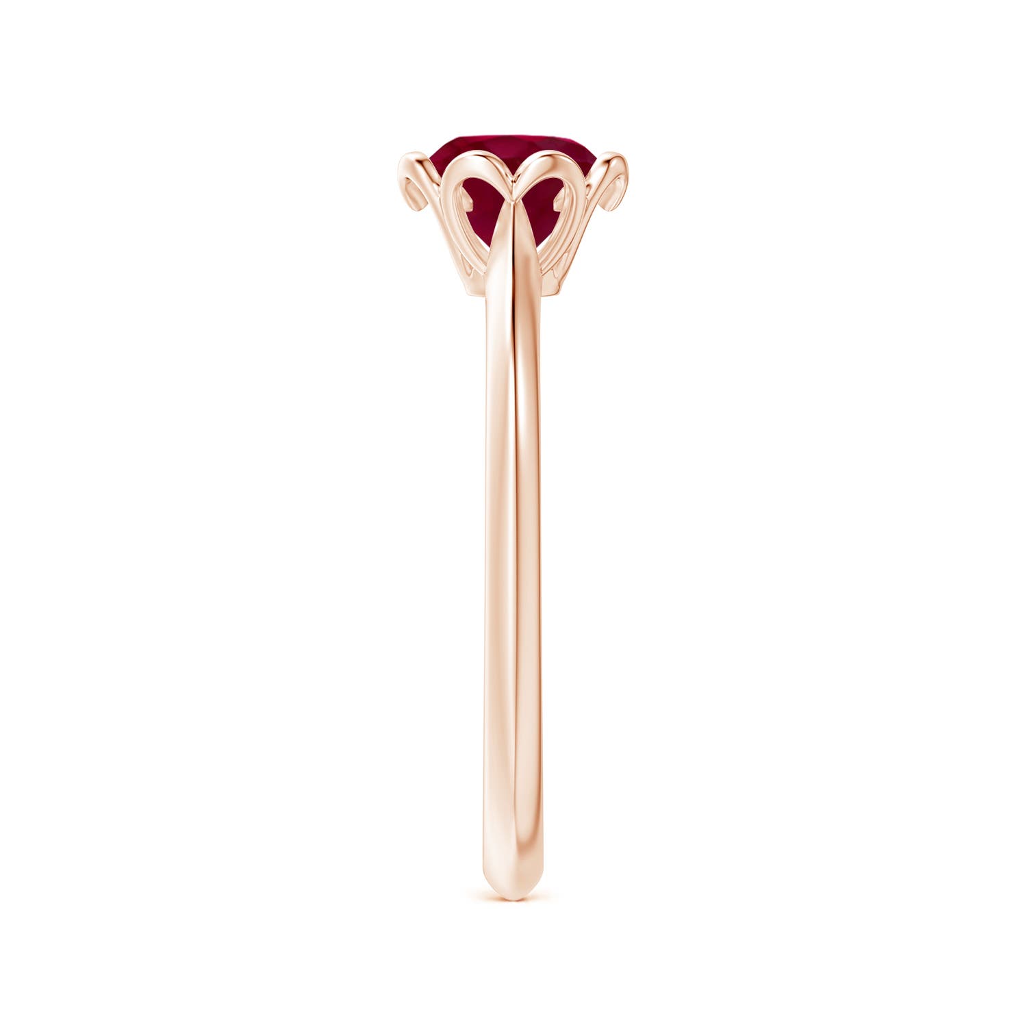 A - Ruby / 1 CT / 14 KT Rose Gold