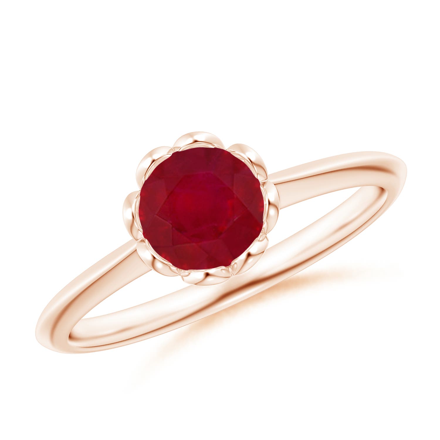 AA - Ruby / 1 CT / 14 KT Rose Gold