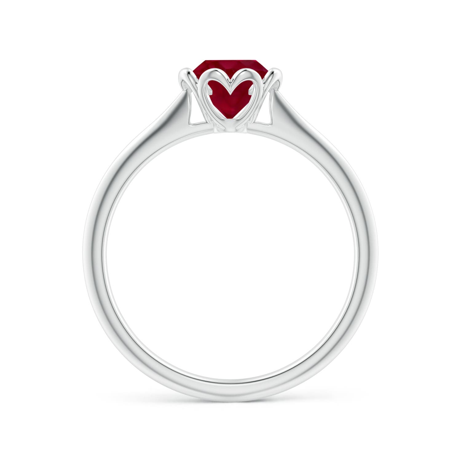 AA - Ruby / 1 CT / 14 KT White Gold