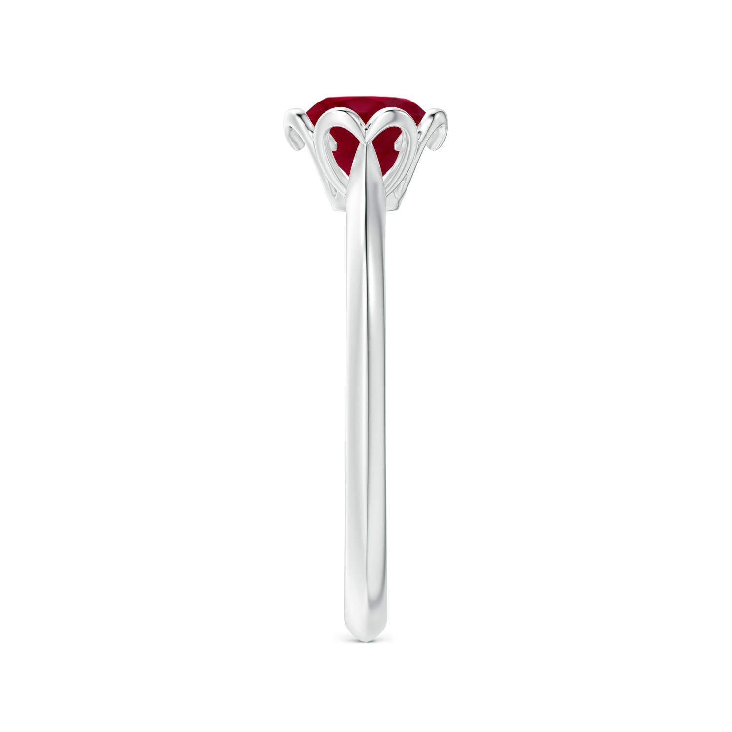 AA - Ruby / 1 CT / 14 KT White Gold