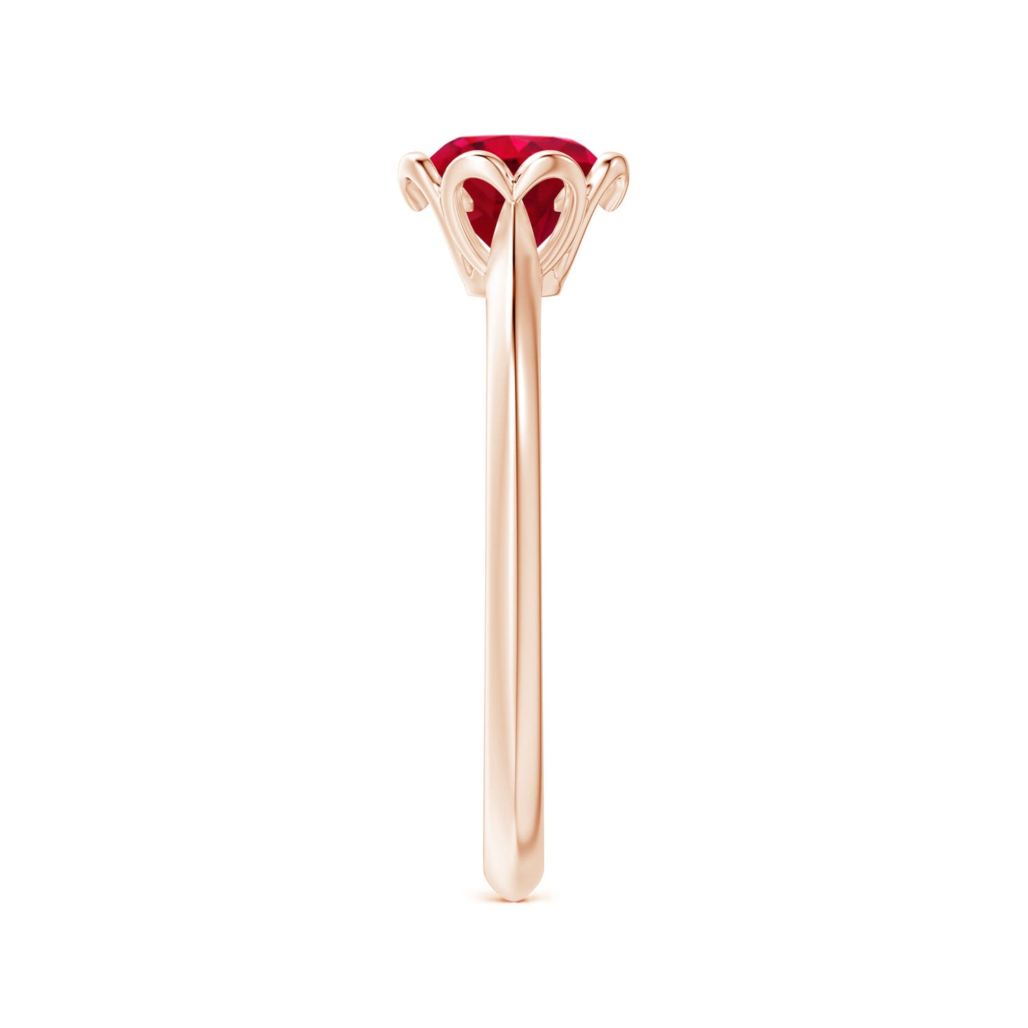 AAA - Ruby / 1 CT / 14 KT Rose Gold