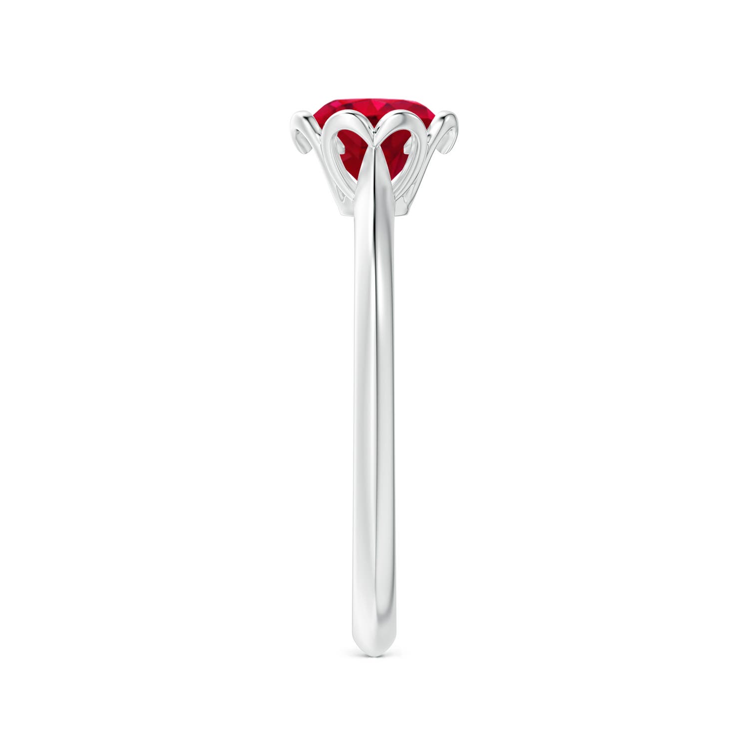 AAA - Ruby / 1 CT / 14 KT White Gold