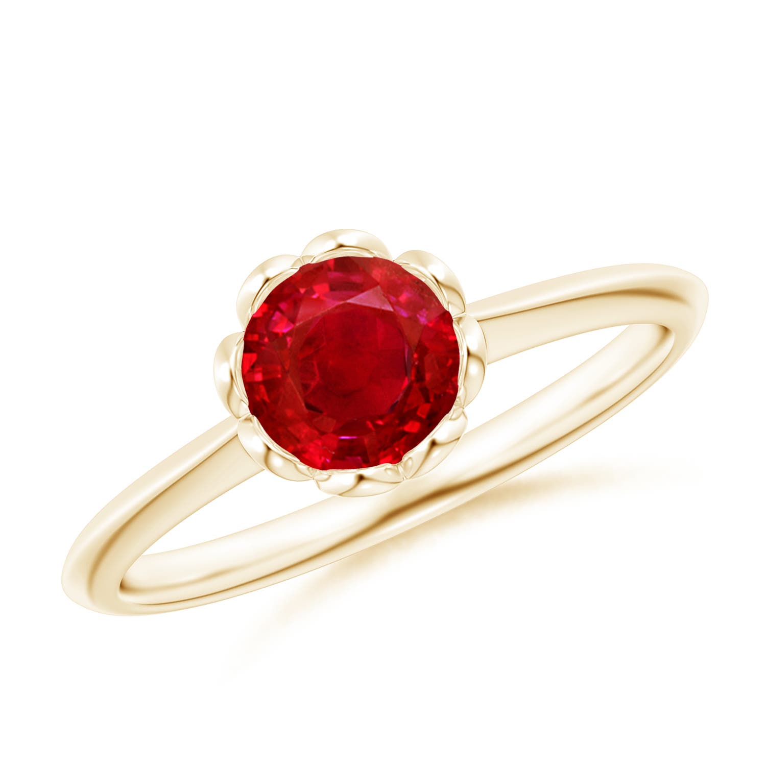 AAA - Ruby / 1 CT / 14 KT Yellow Gold