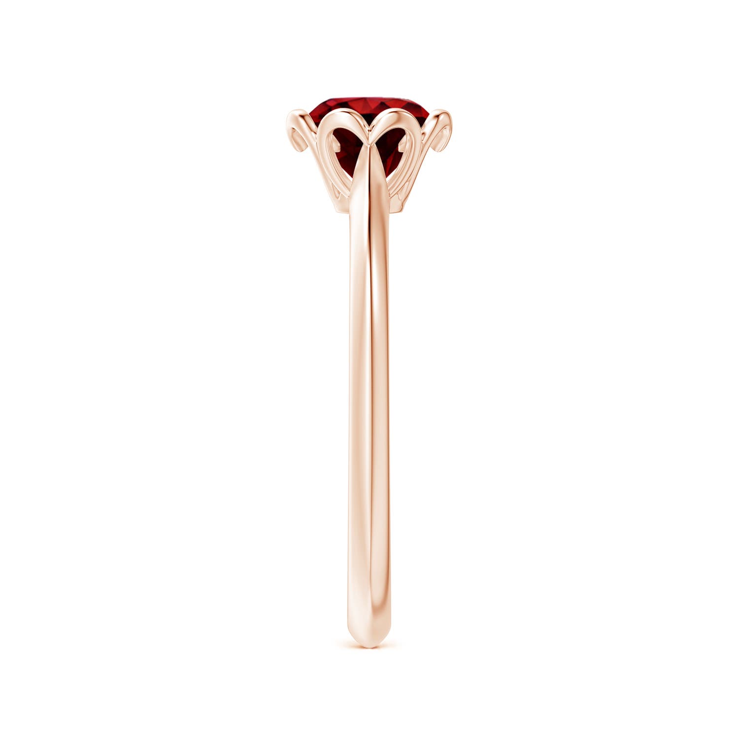 AAAA - Ruby / 1 CT / 14 KT Rose Gold