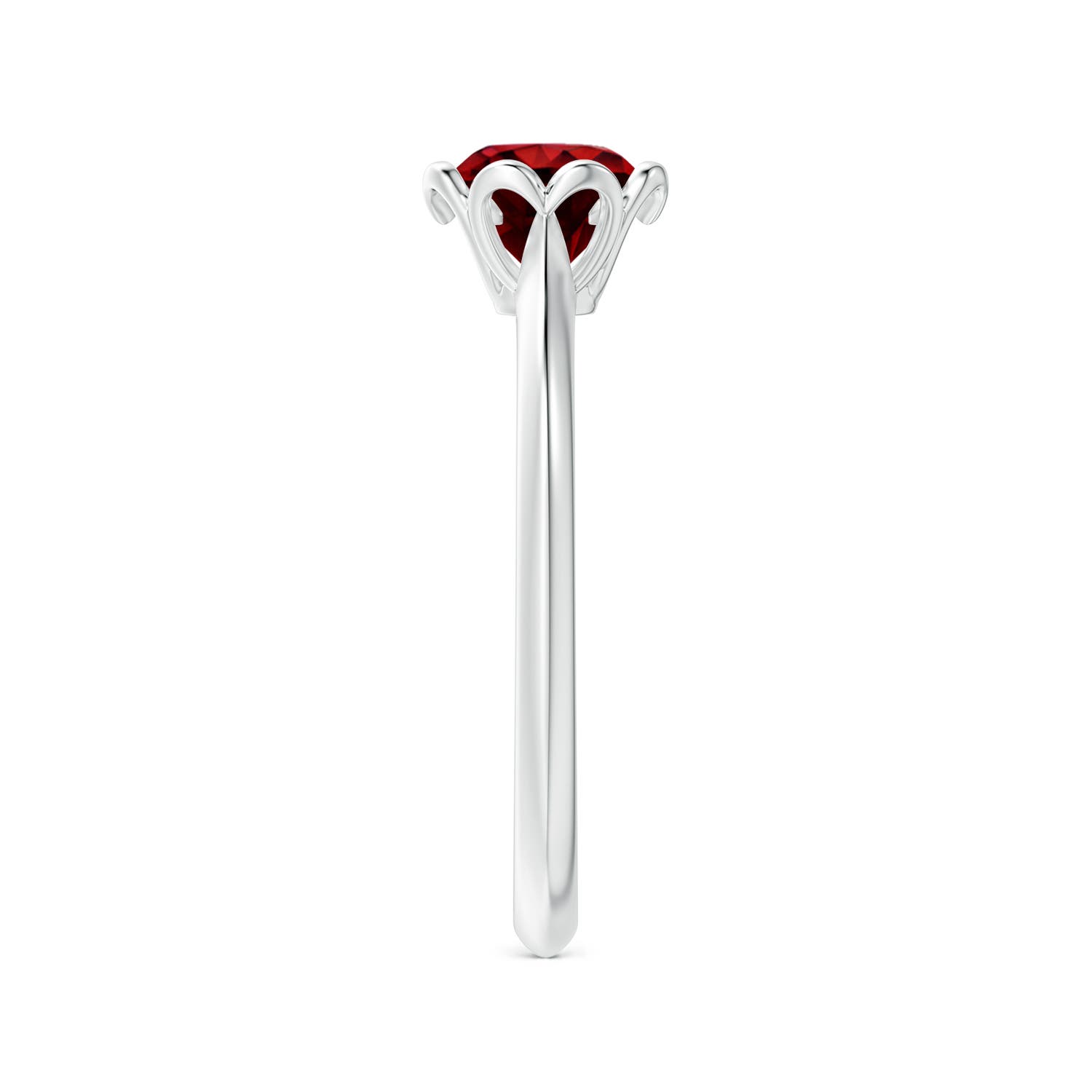 AAAA - Ruby / 1 CT / 14 KT White Gold