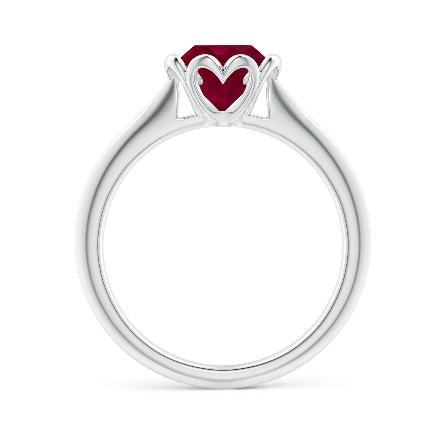 A - Ruby / 1.4 CT / 14 KT White Gold