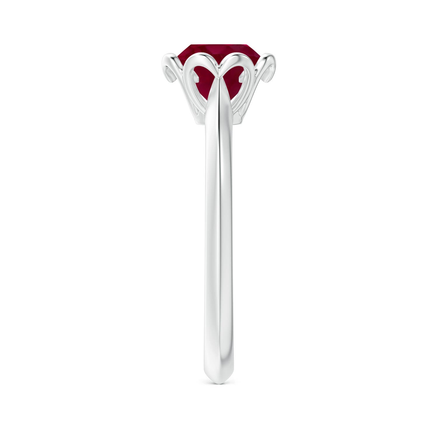 A - Ruby / 1.4 CT / 14 KT White Gold