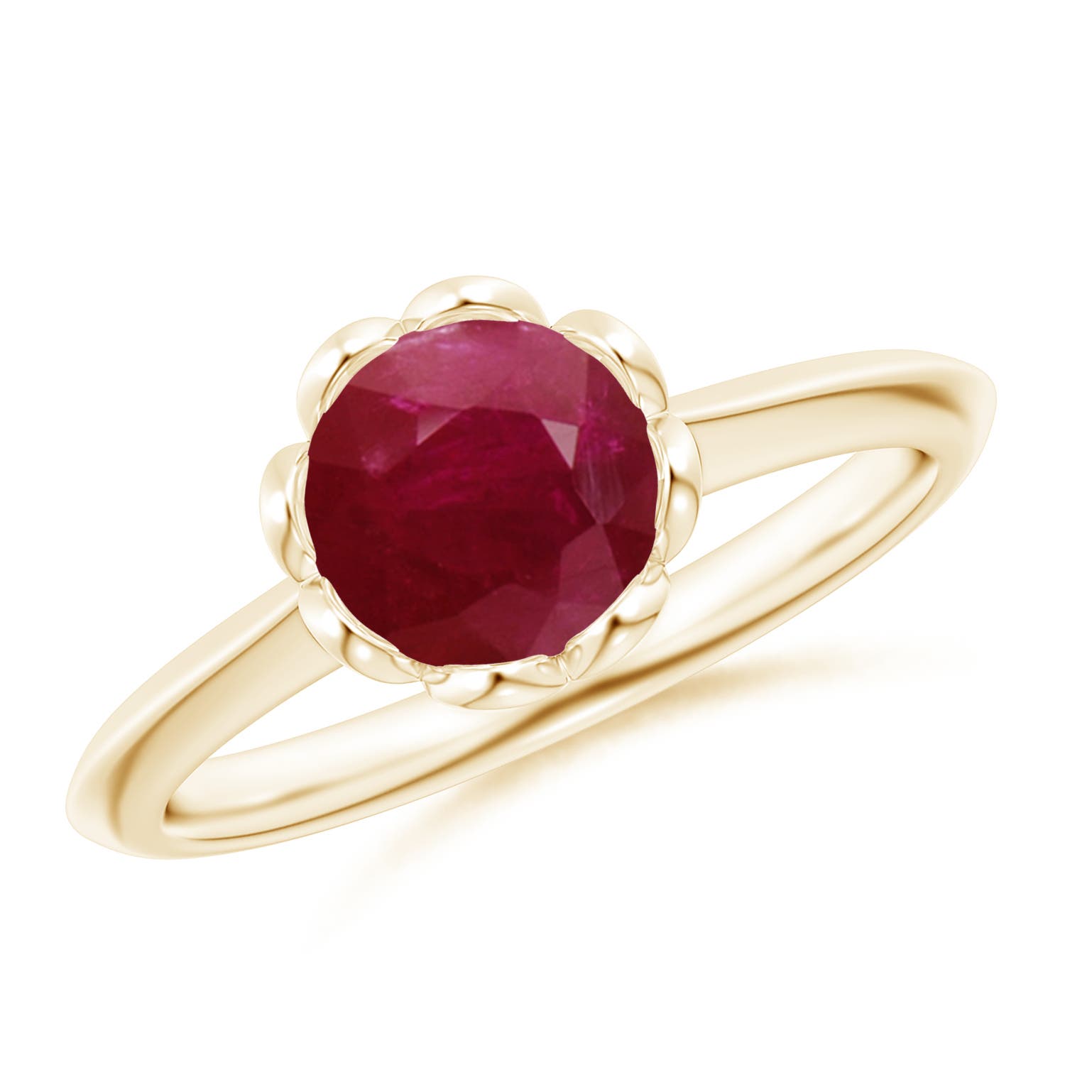 A - Ruby / 1.4 CT / 14 KT Yellow Gold