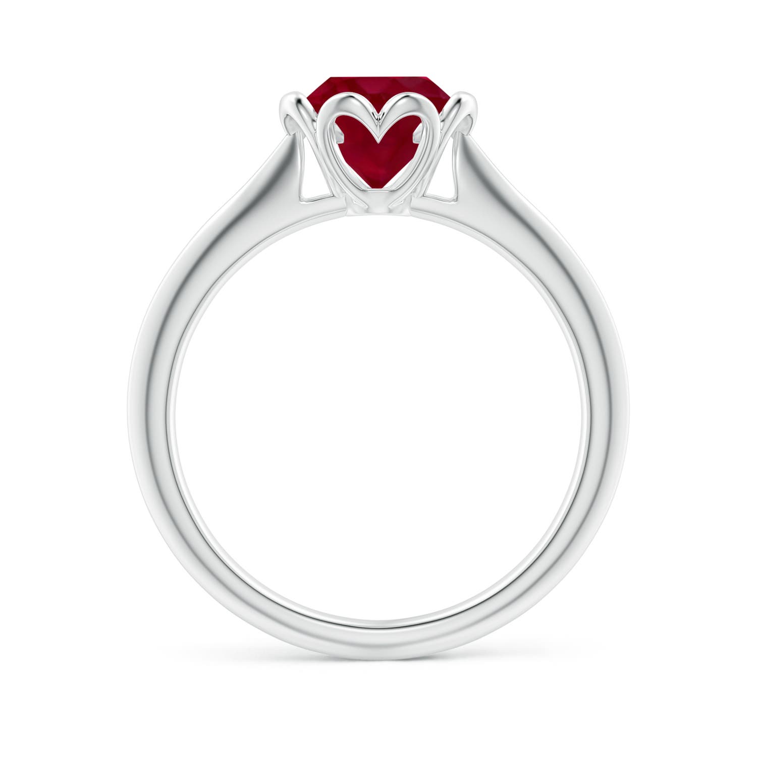 AA - Ruby / 1.4 CT / 14 KT White Gold