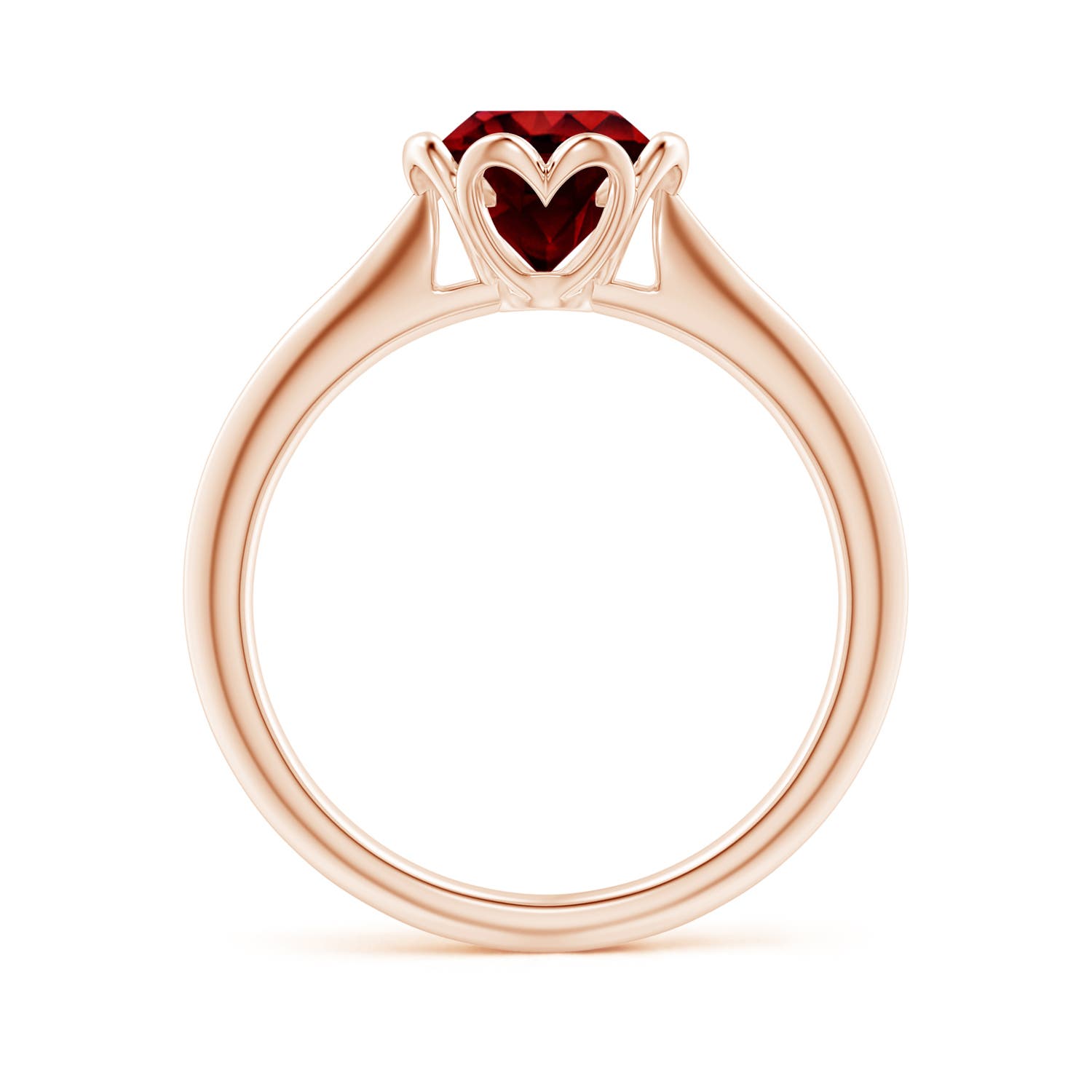 AAAA - Ruby / 1.4 CT / 14 KT Rose Gold