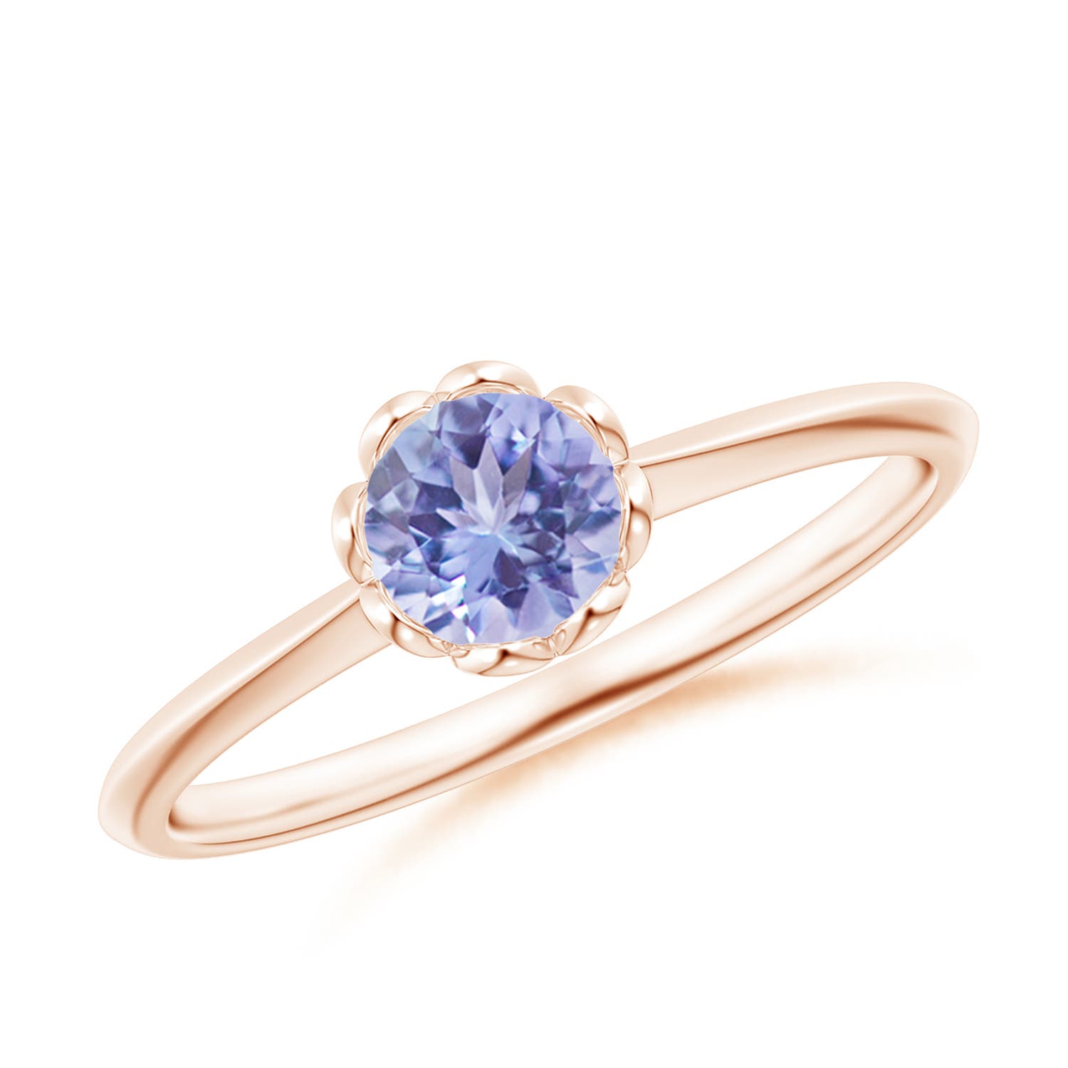 A - Tanzanite / 0.5 CT / 14 KT Rose Gold