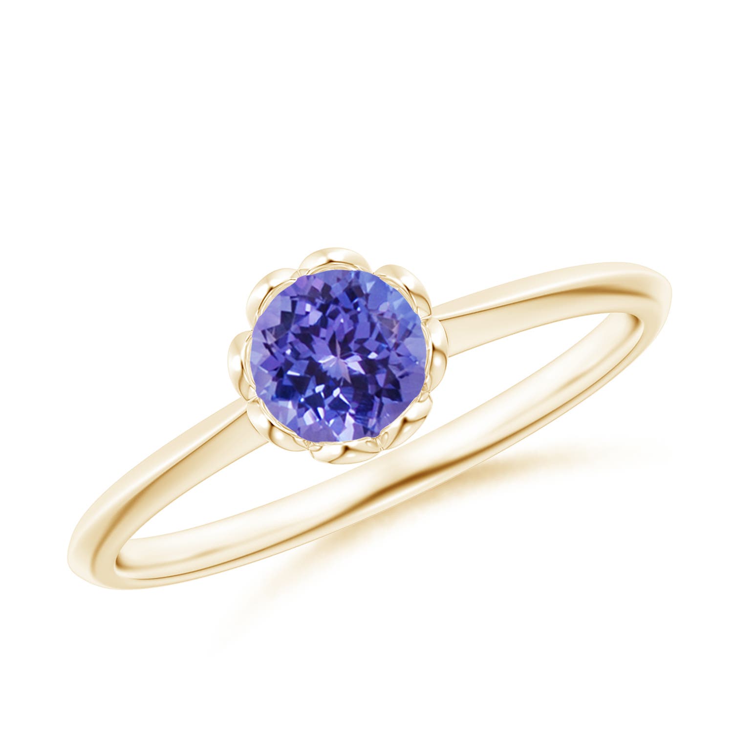 AA - Tanzanite / 0.5 CT / 14 KT Yellow Gold