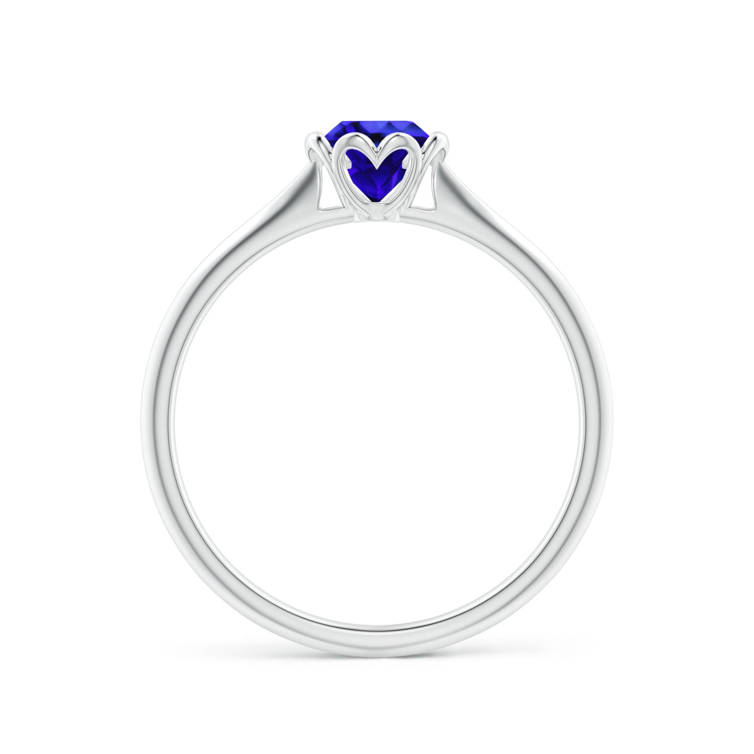 AAA - Tanzanite / 0.5 CT / 14 KT White Gold