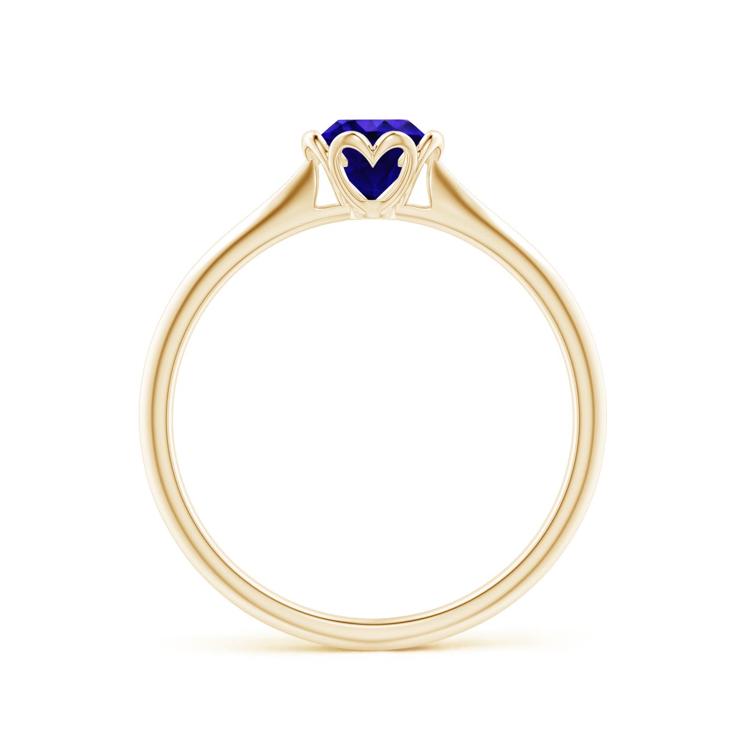 AAAA - Tanzanite / 0.5 CT / 14 KT Yellow Gold