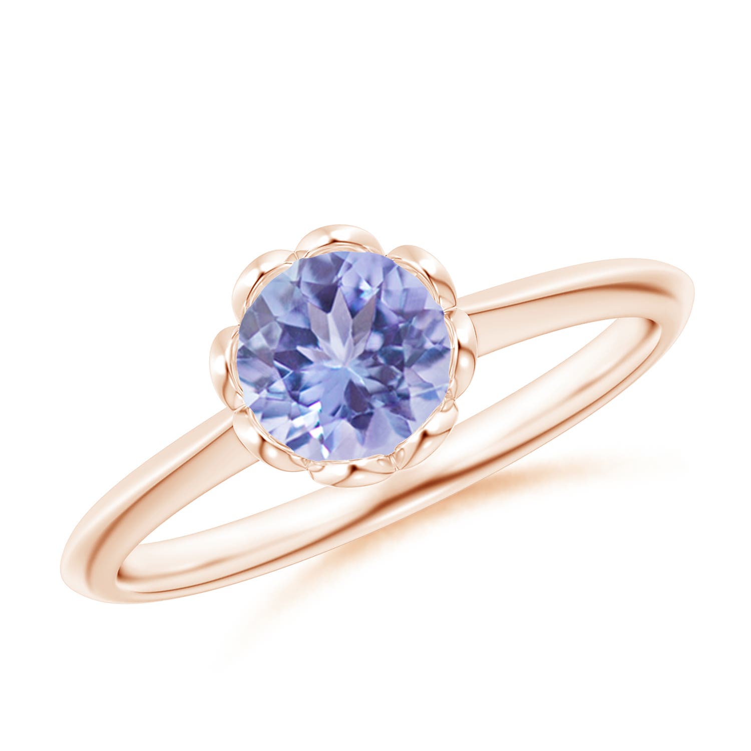 A - Tanzanite / 0.9 CT / 14 KT Rose Gold