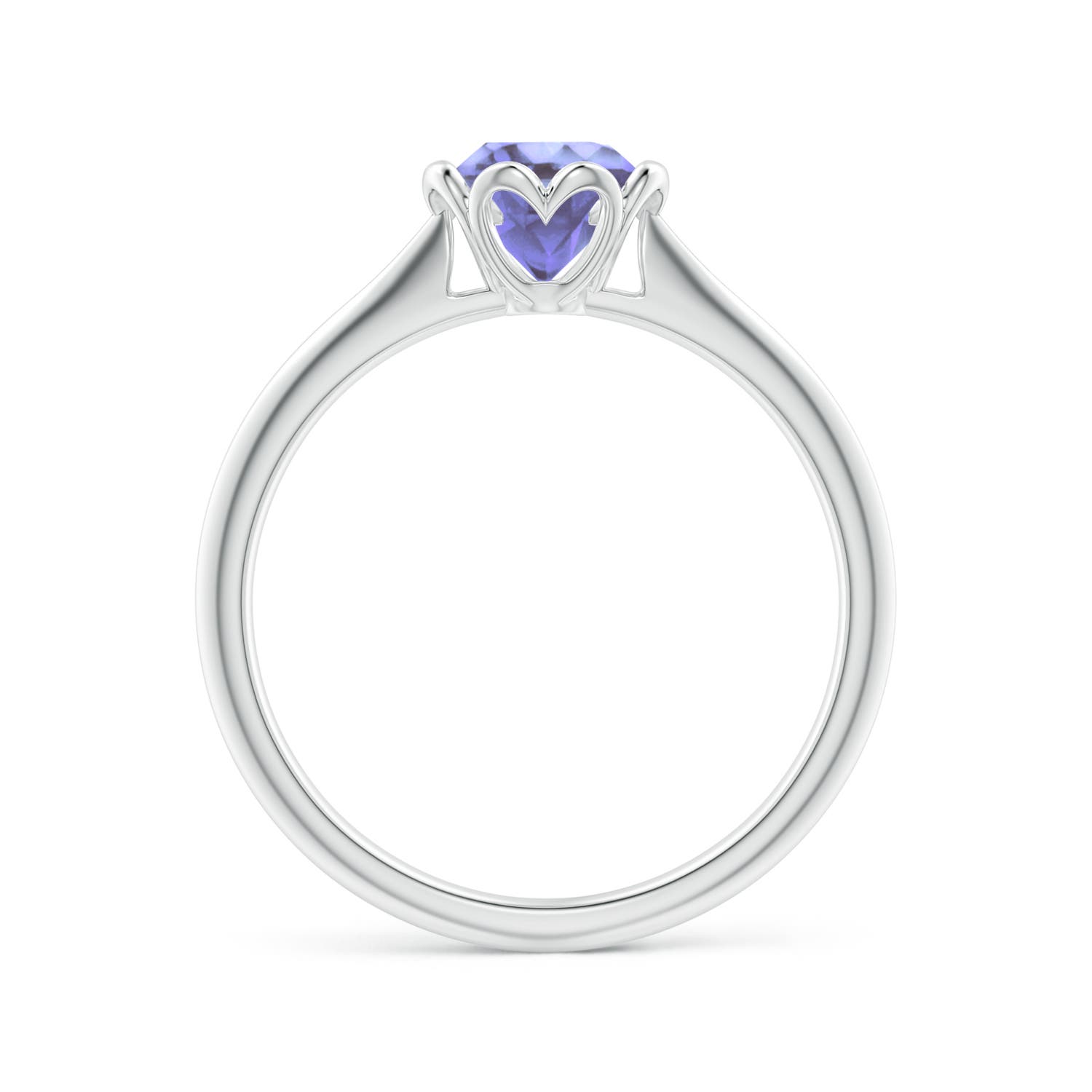 A - Tanzanite / 0.9 CT / 14 KT White Gold