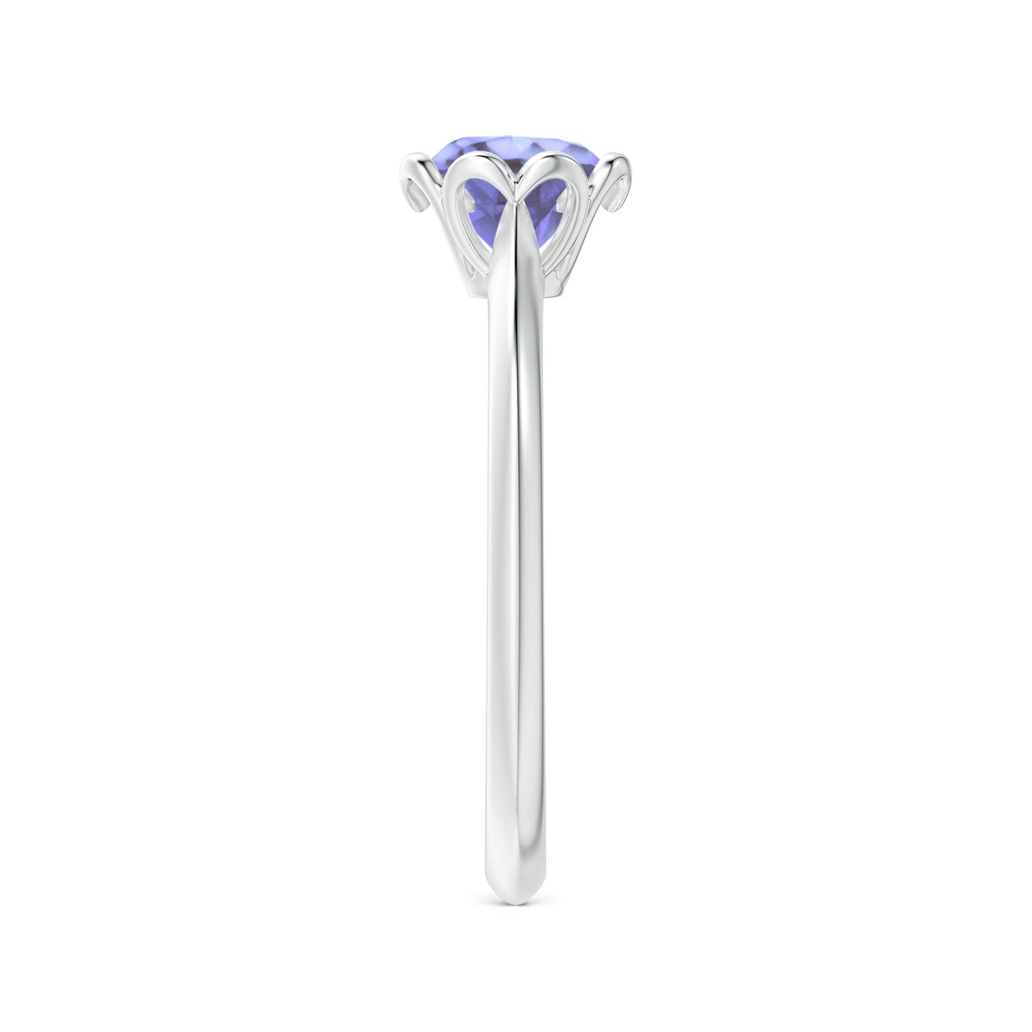 A - Tanzanite / 0.9 CT / 14 KT White Gold