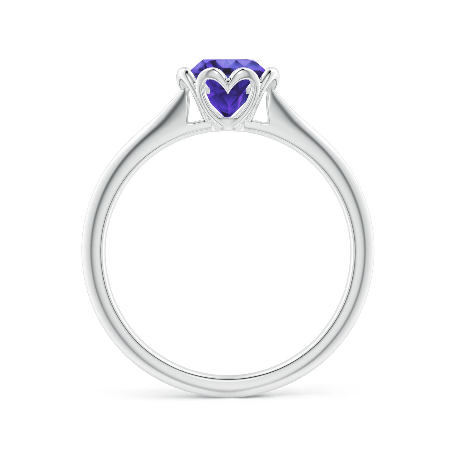 AA - Tanzanite / 0.9 CT / 14 KT White Gold