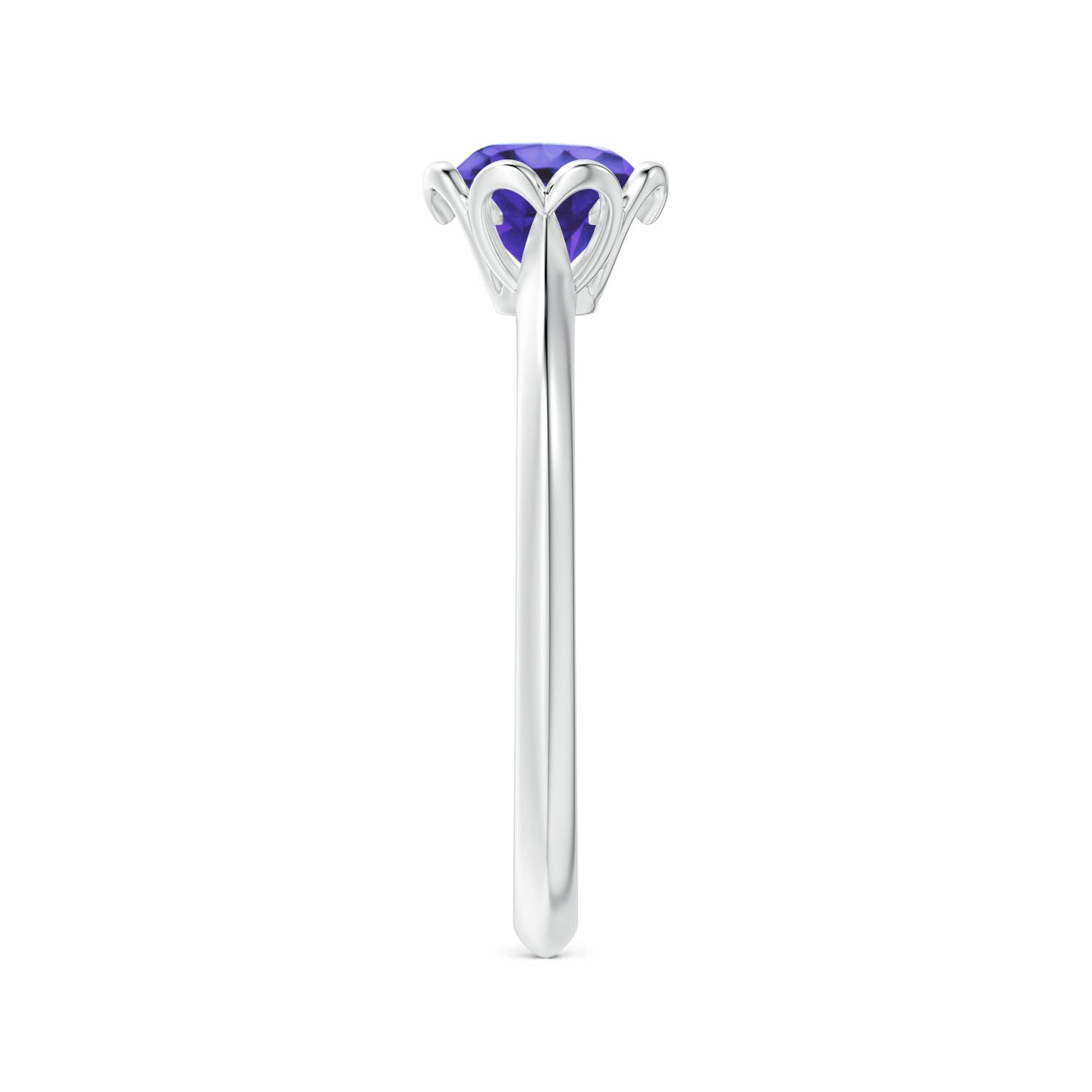 AA - Tanzanite / 0.9 CT / 14 KT White Gold