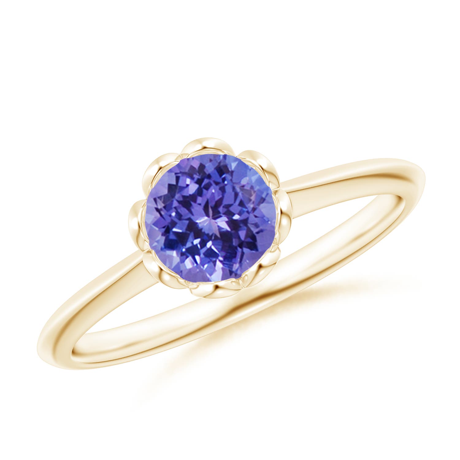 AA - Tanzanite / 0.9 CT / 14 KT Yellow Gold