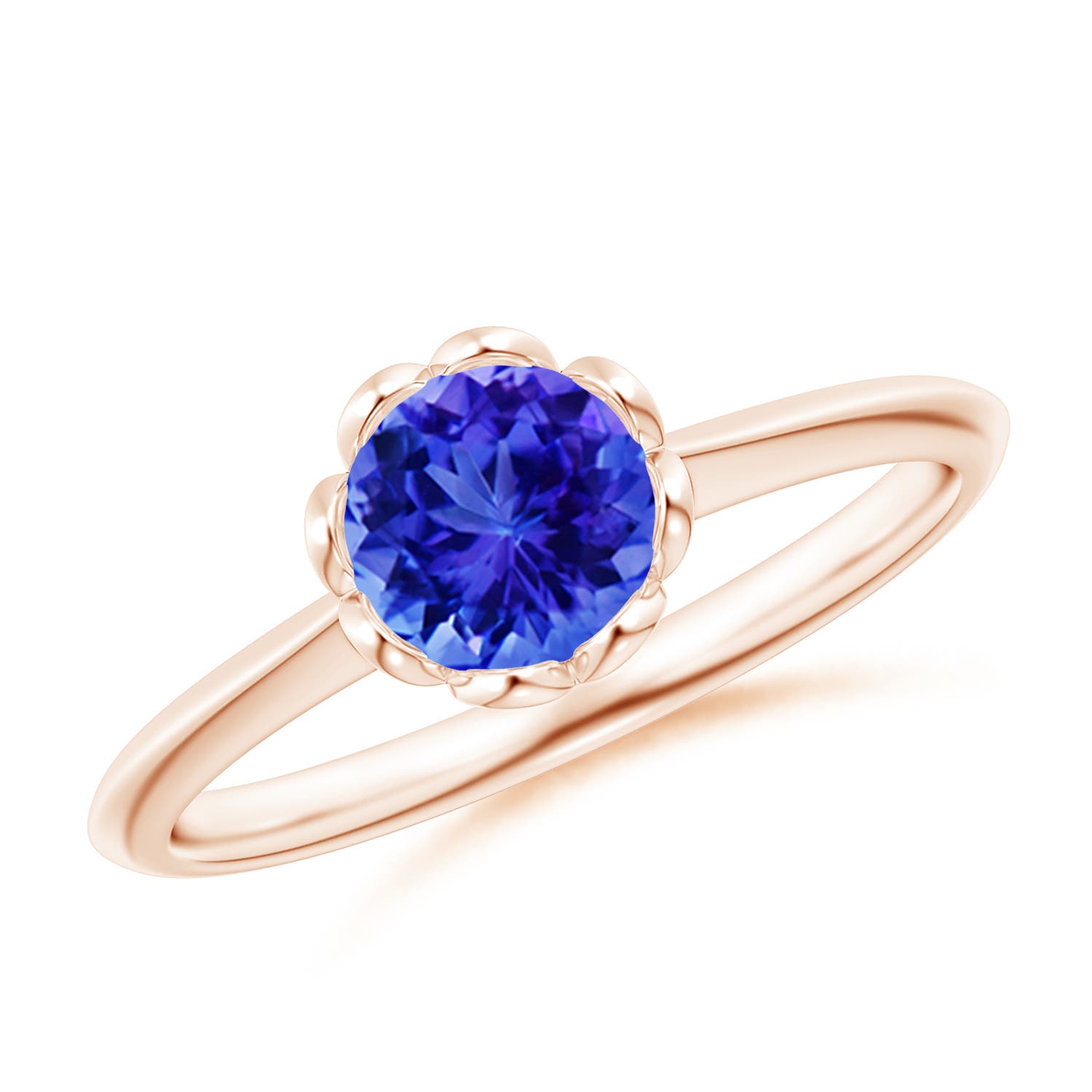 AAA - Tanzanite / 0.9 CT / 14 KT Rose Gold