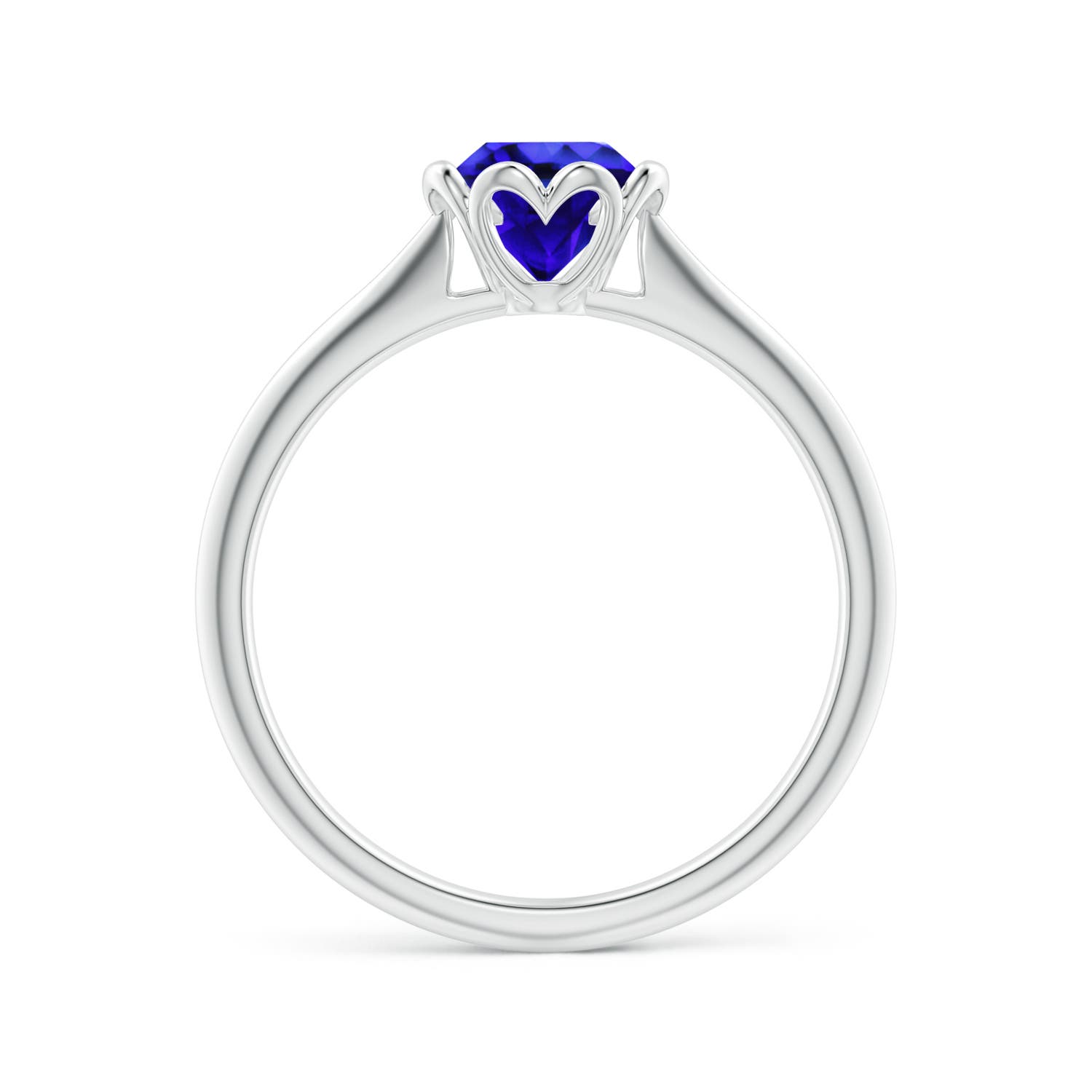 AAA - Tanzanite / 0.9 CT / 14 KT White Gold