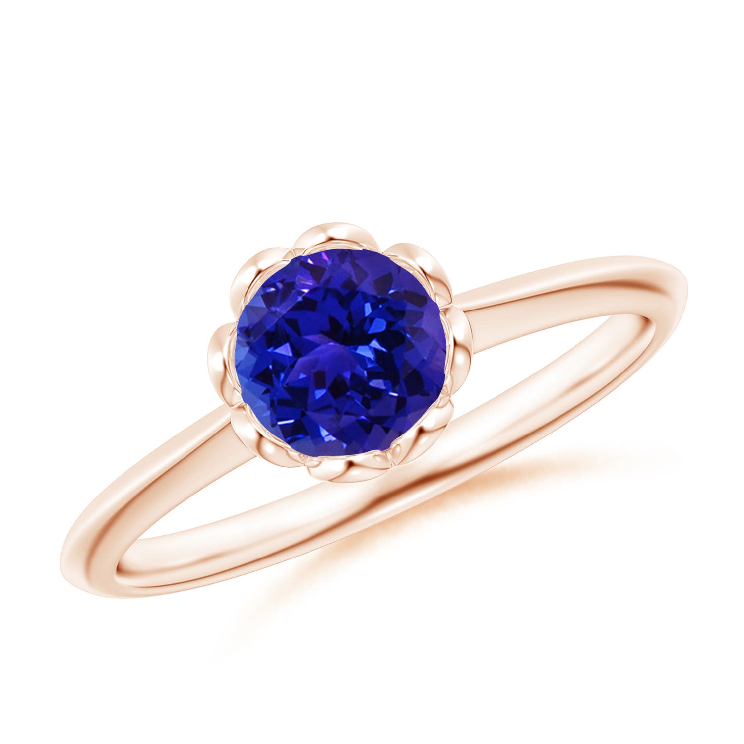 AAAA - Tanzanite / 0.9 CT / 14 KT Rose Gold