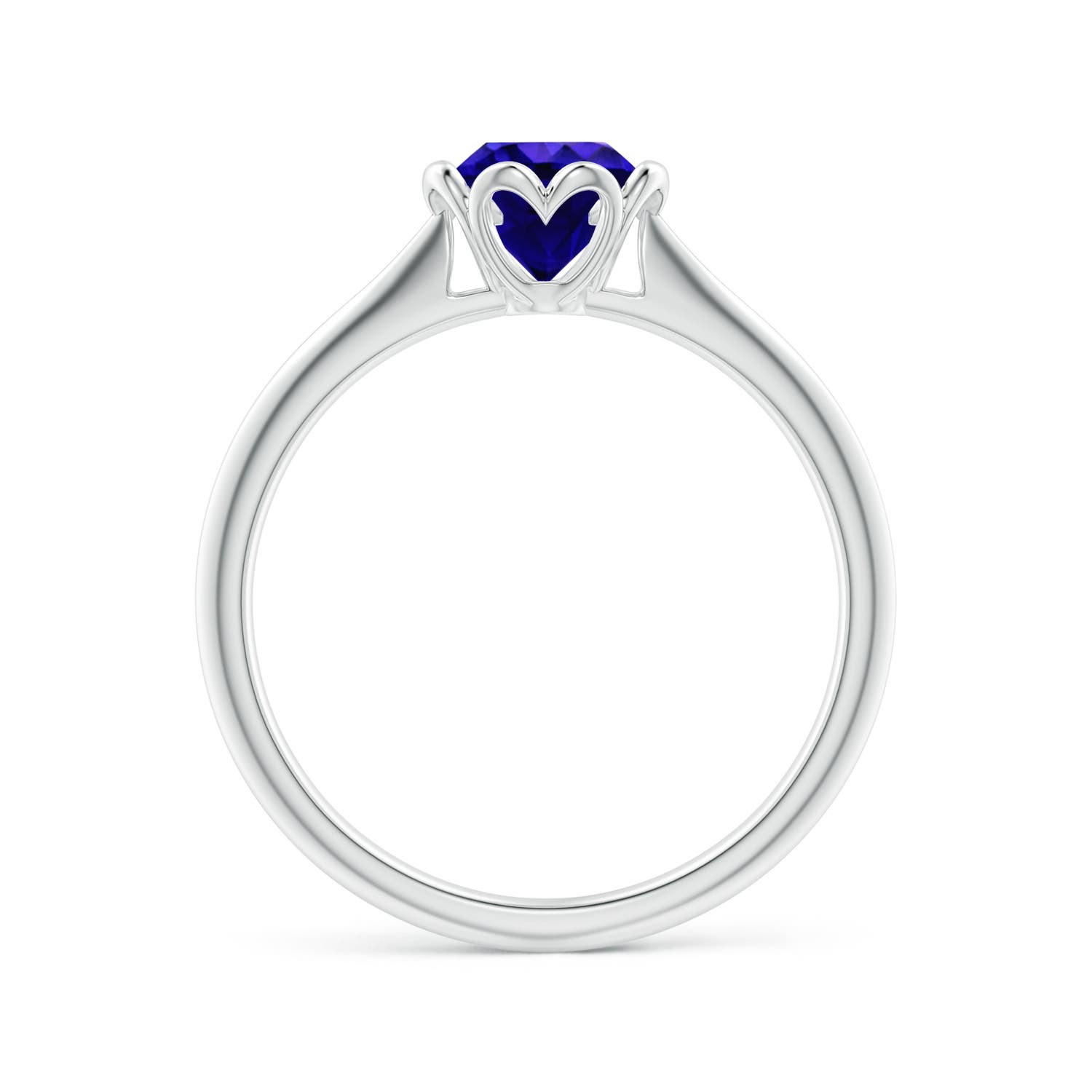 AAAA - Tanzanite / 0.9 CT / 14 KT White Gold