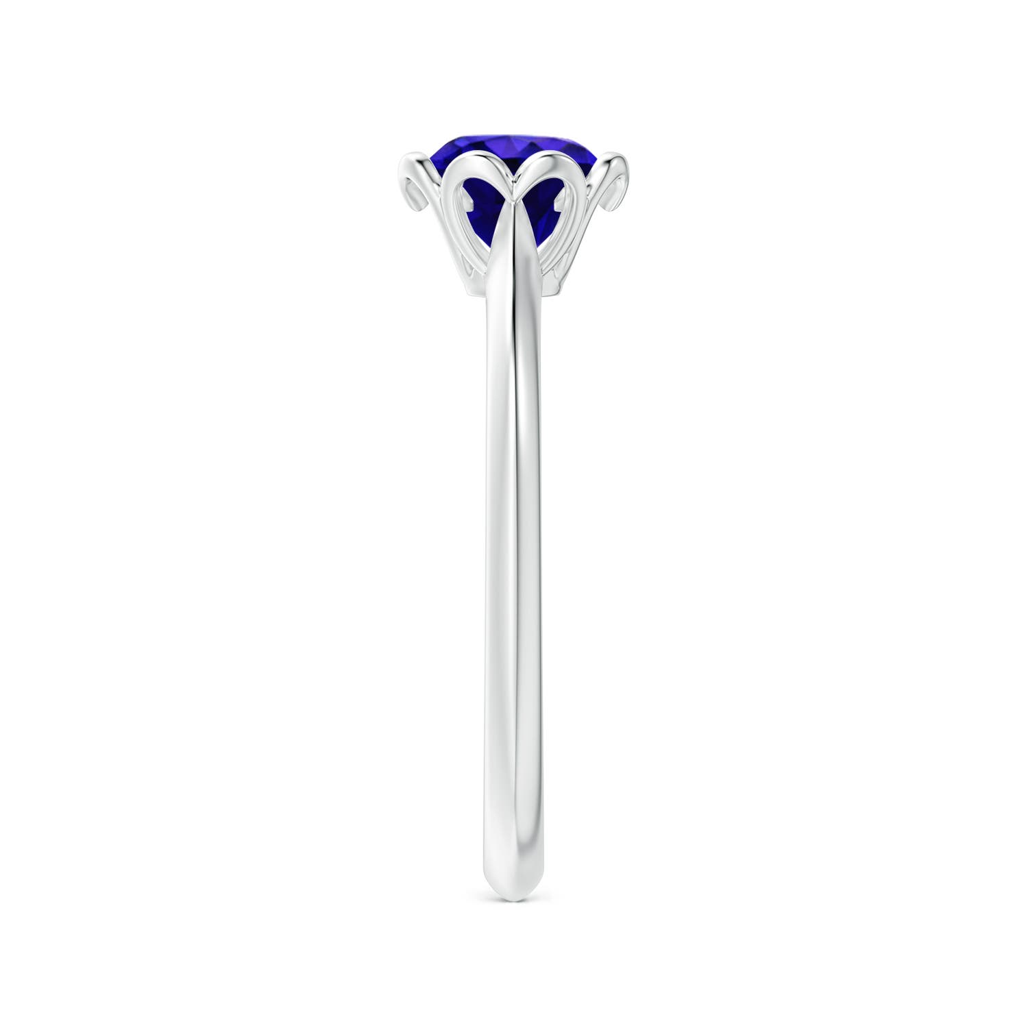 AAAA - Tanzanite / 0.9 CT / 14 KT White Gold