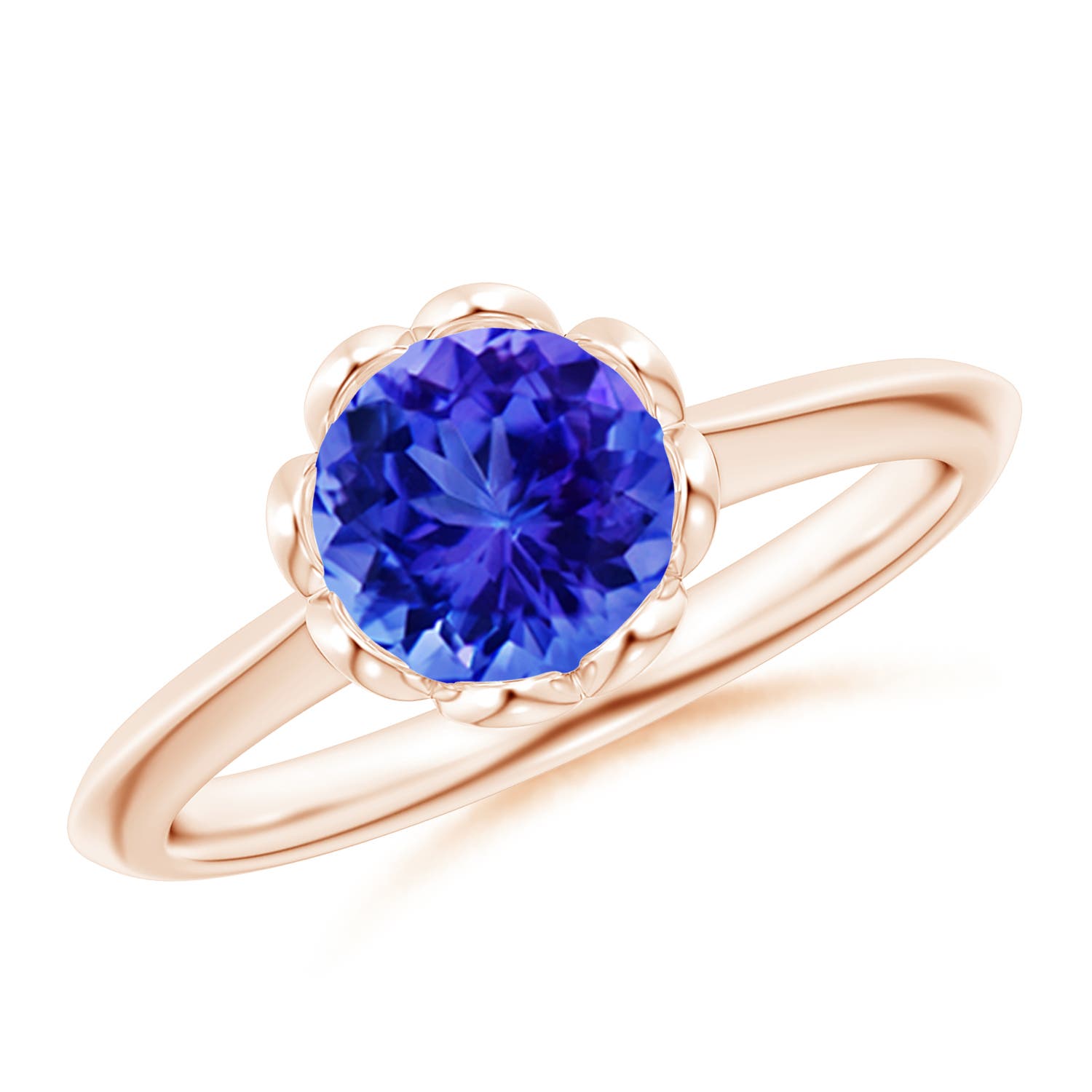 AAA - Tanzanite / 1.45 CT / 14 KT Rose Gold