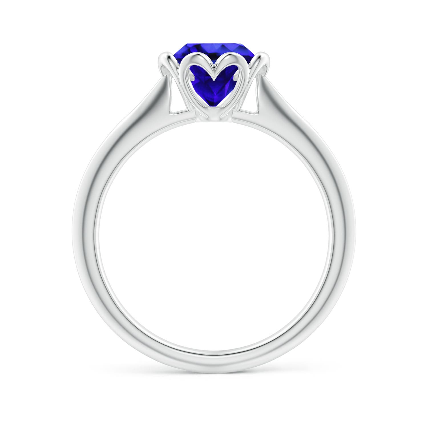 AAA - Tanzanite / 1.45 CT / 14 KT White Gold