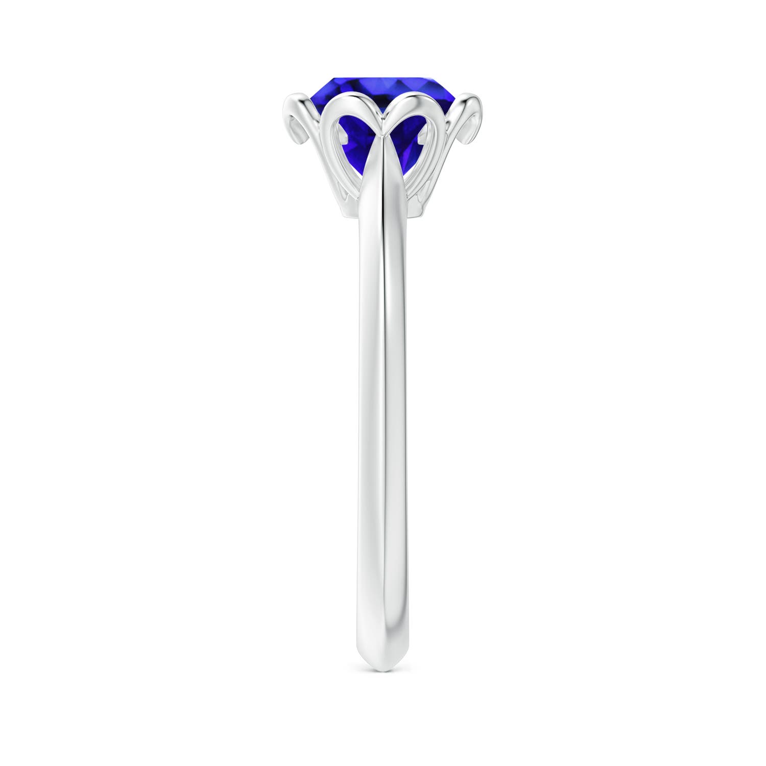 AAA - Tanzanite / 1.45 CT / 14 KT White Gold