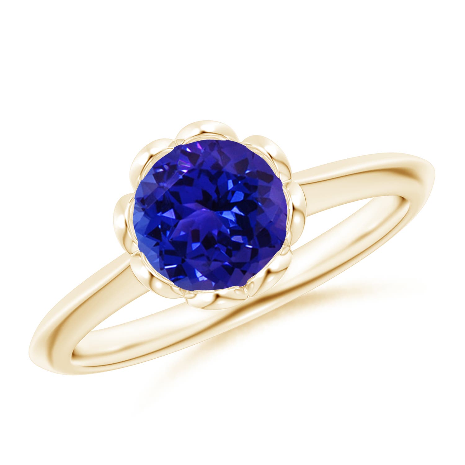 AAAA - Tanzanite / 1.45 CT / 14 KT Yellow Gold