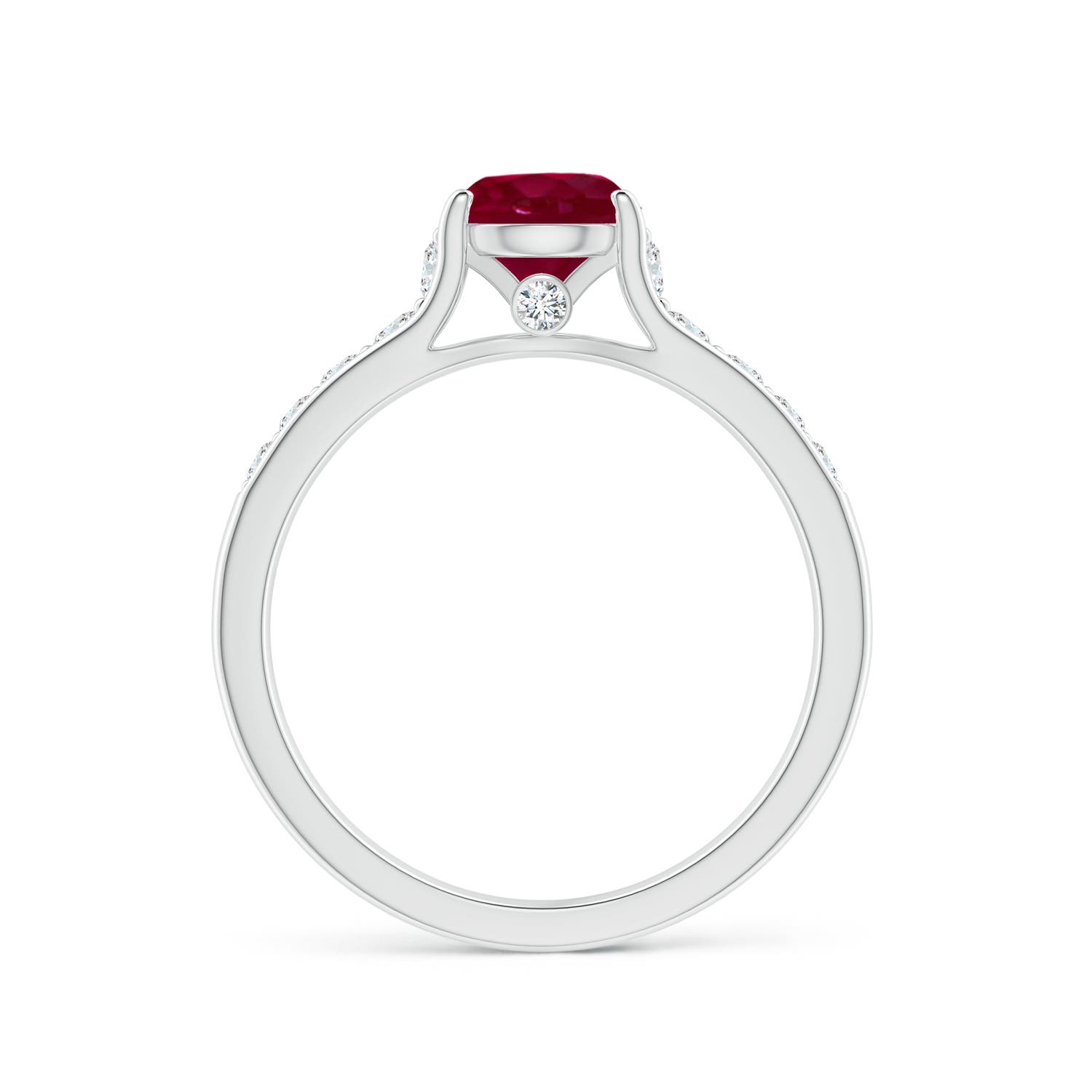 A - Ruby / 1.38 CT / 14 KT White Gold