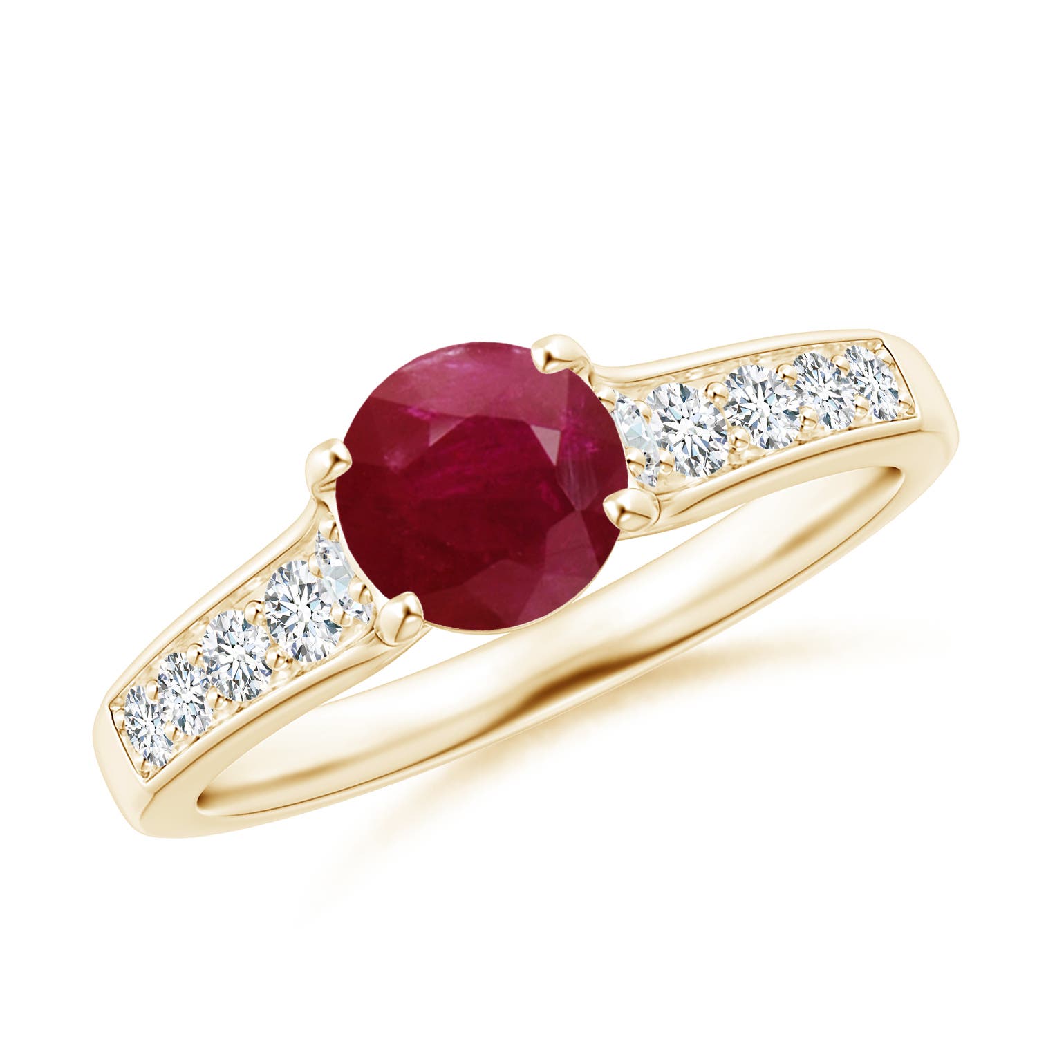 A - Ruby / 1.38 CT / 14 KT Yellow Gold