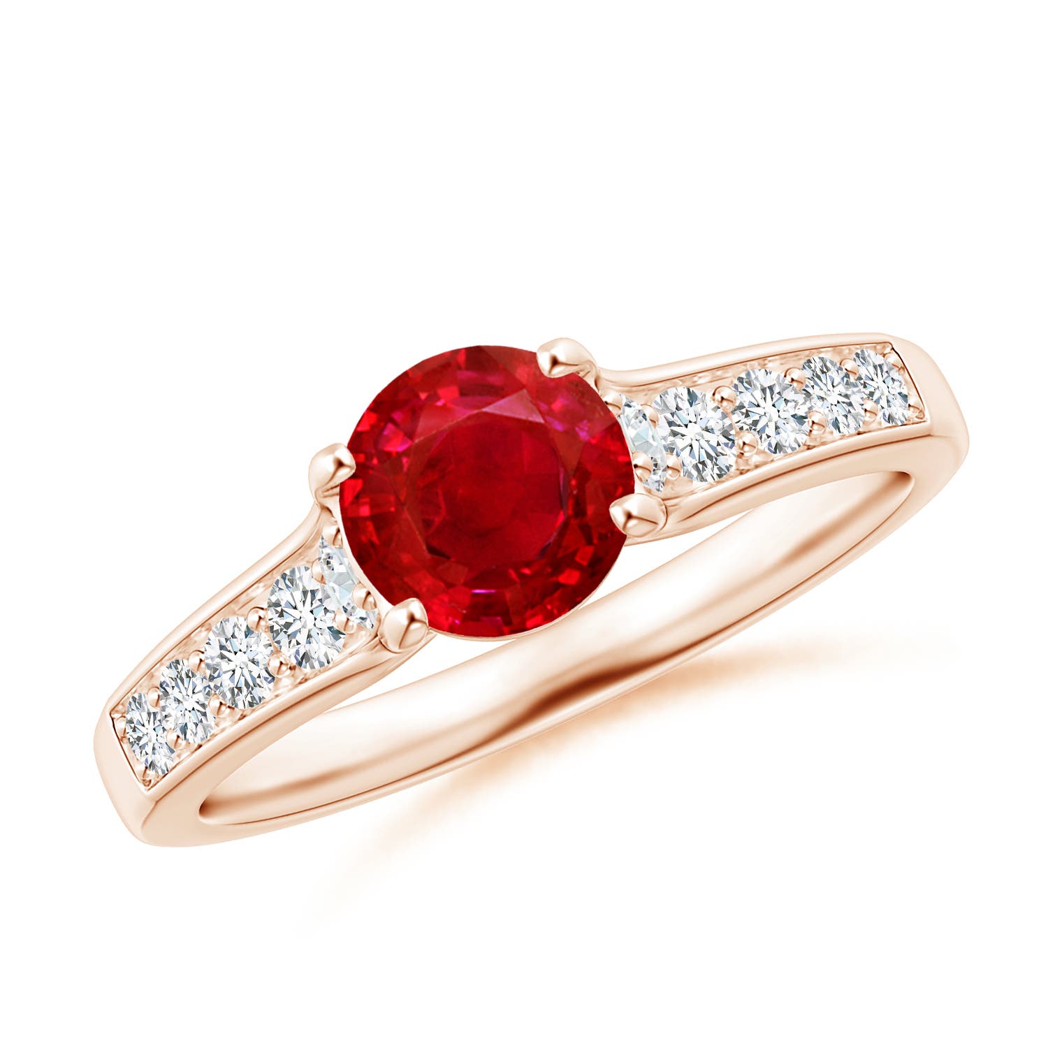 AAA - Ruby / 1.38 CT / 14 KT Rose Gold